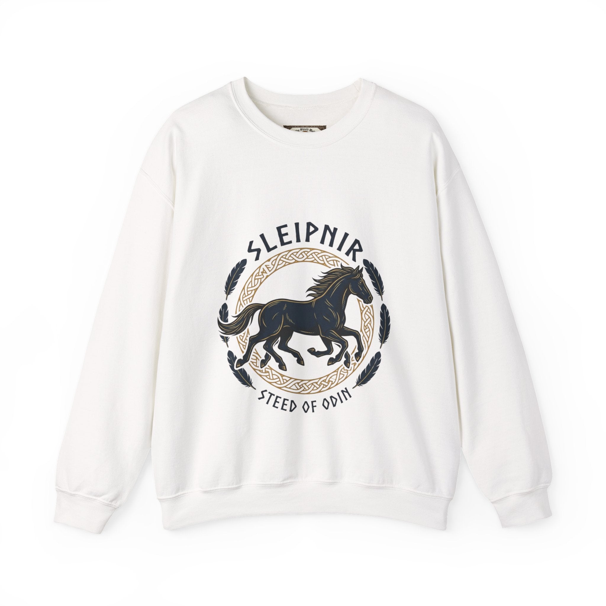 Sleipnir Sweatshirt | Unisex Viking Norse Mythology Crewneck | Wild Hunt Odin's Eight-Legged Horse