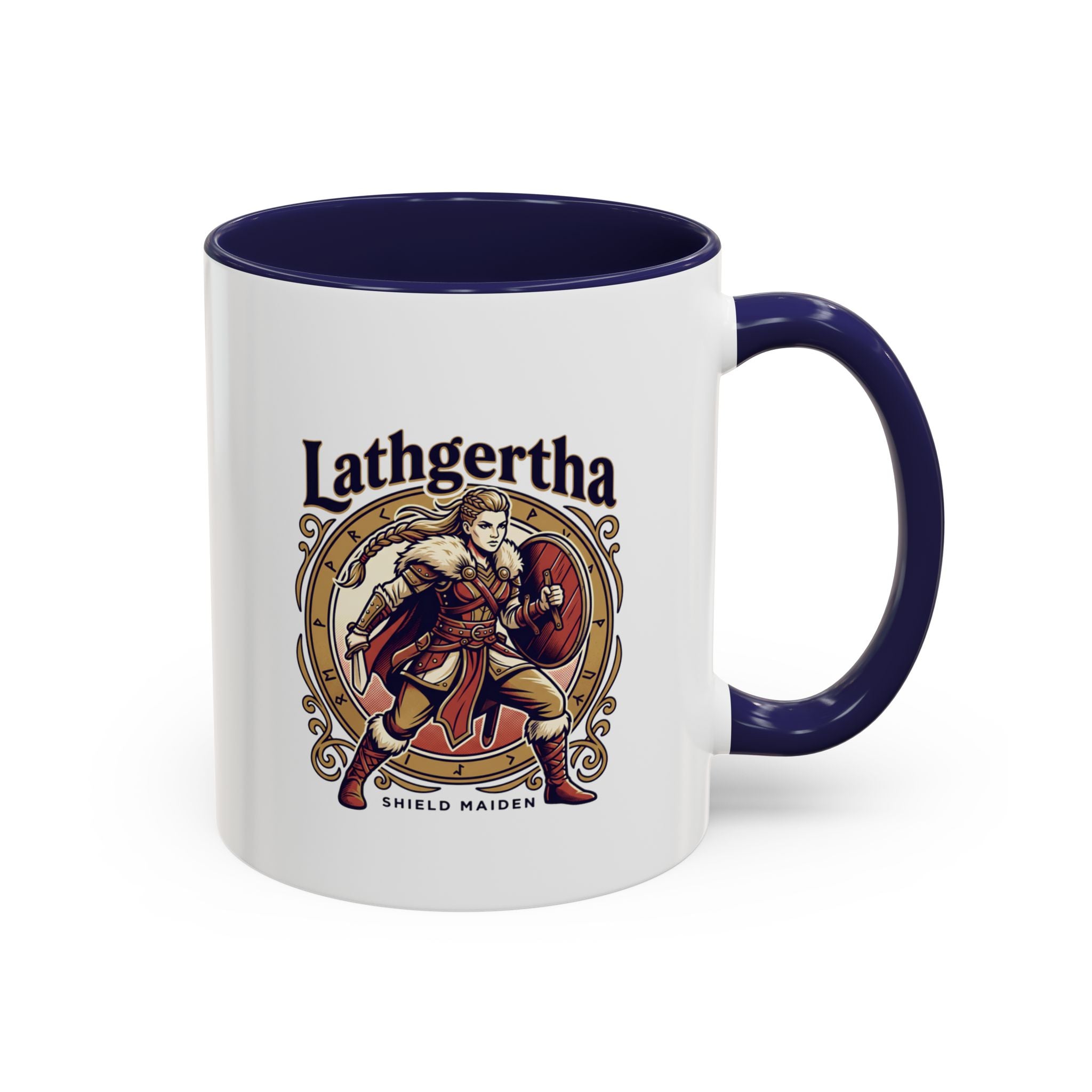 Viking Shield Maiden Mug — Lathgertha Ceramic Coffee Mug | The Shield Wall