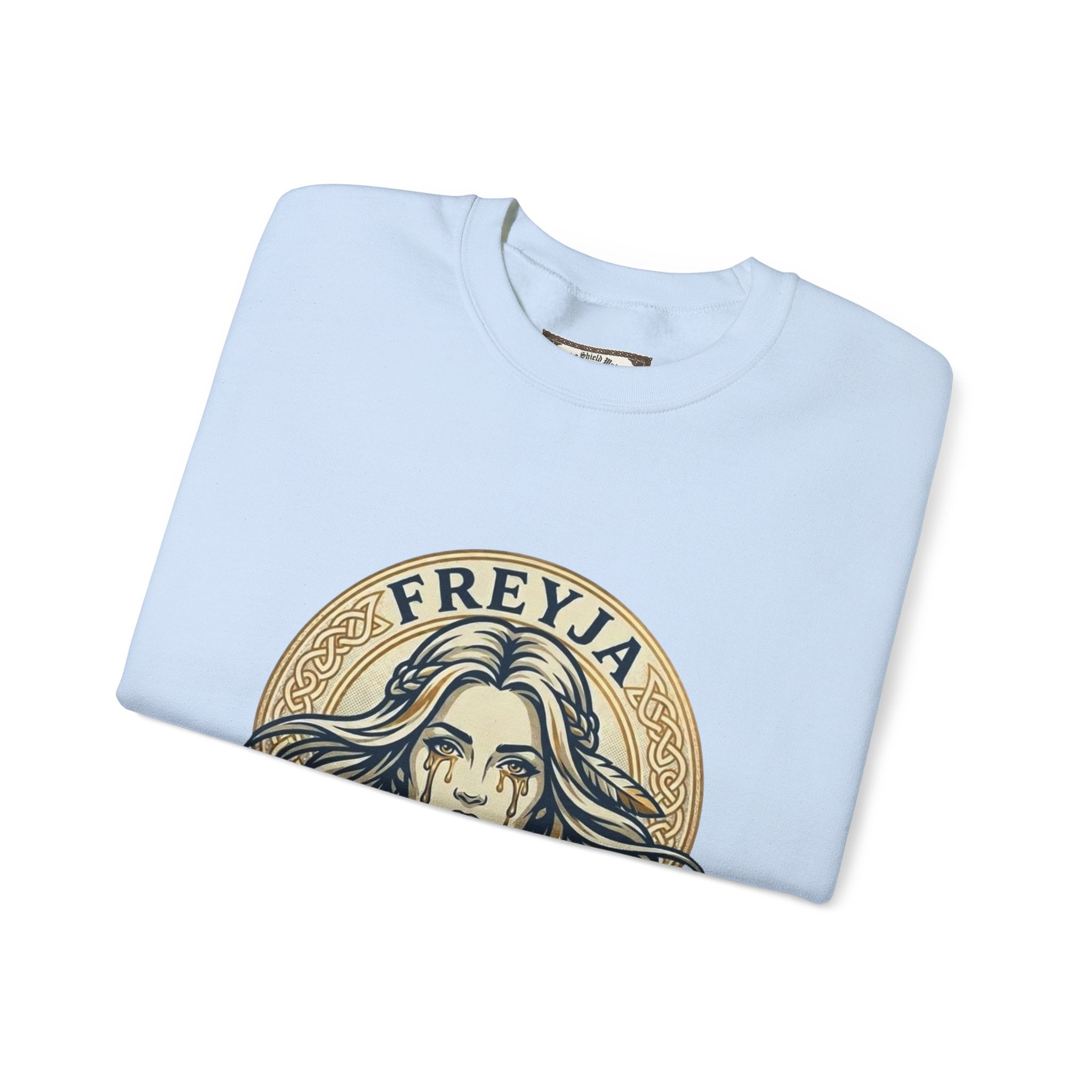 Freyja Tears of Gold Unisex Norse Goddess Sweatshirt – Adult Viking Mythology Top