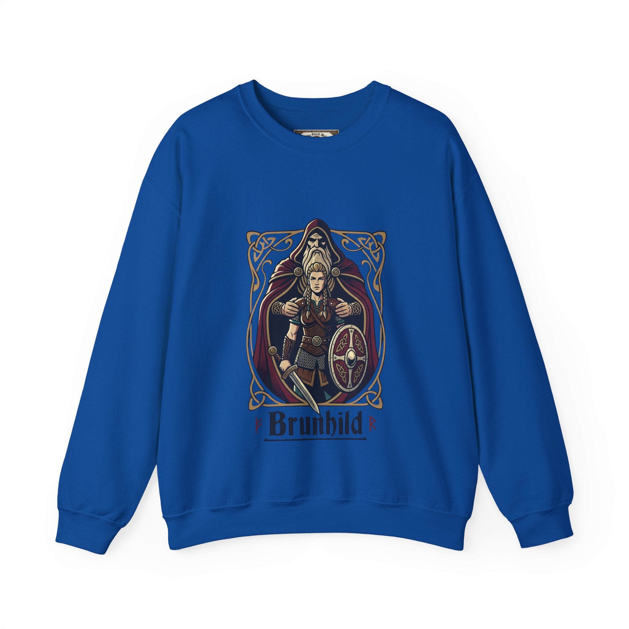 Brunhild Shield Maiden Sweatshirt | Unisex Adult Norse Mythology Top