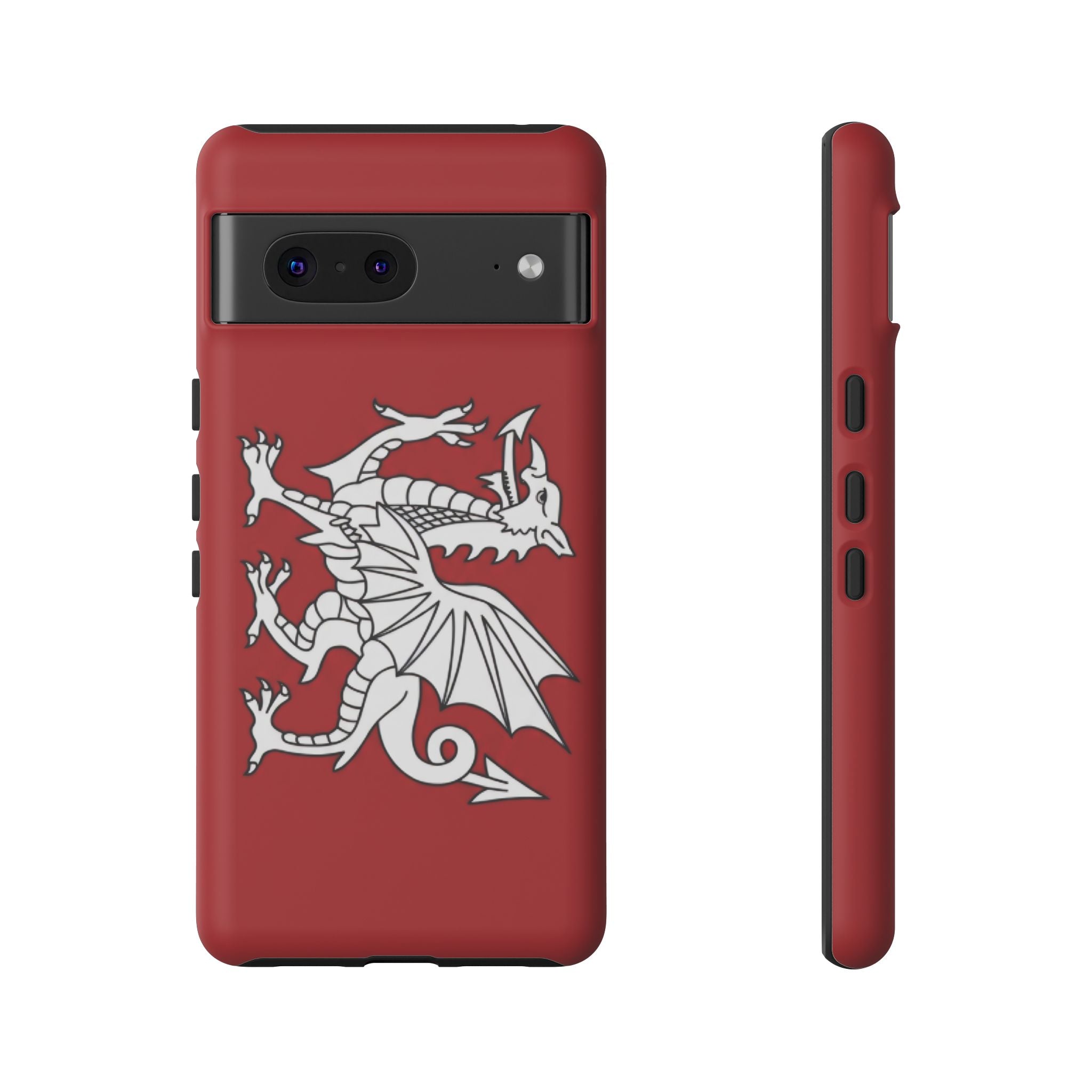 White Wessex Dragon Phone Case — Anglo-Saxon Emblem Phone Cover