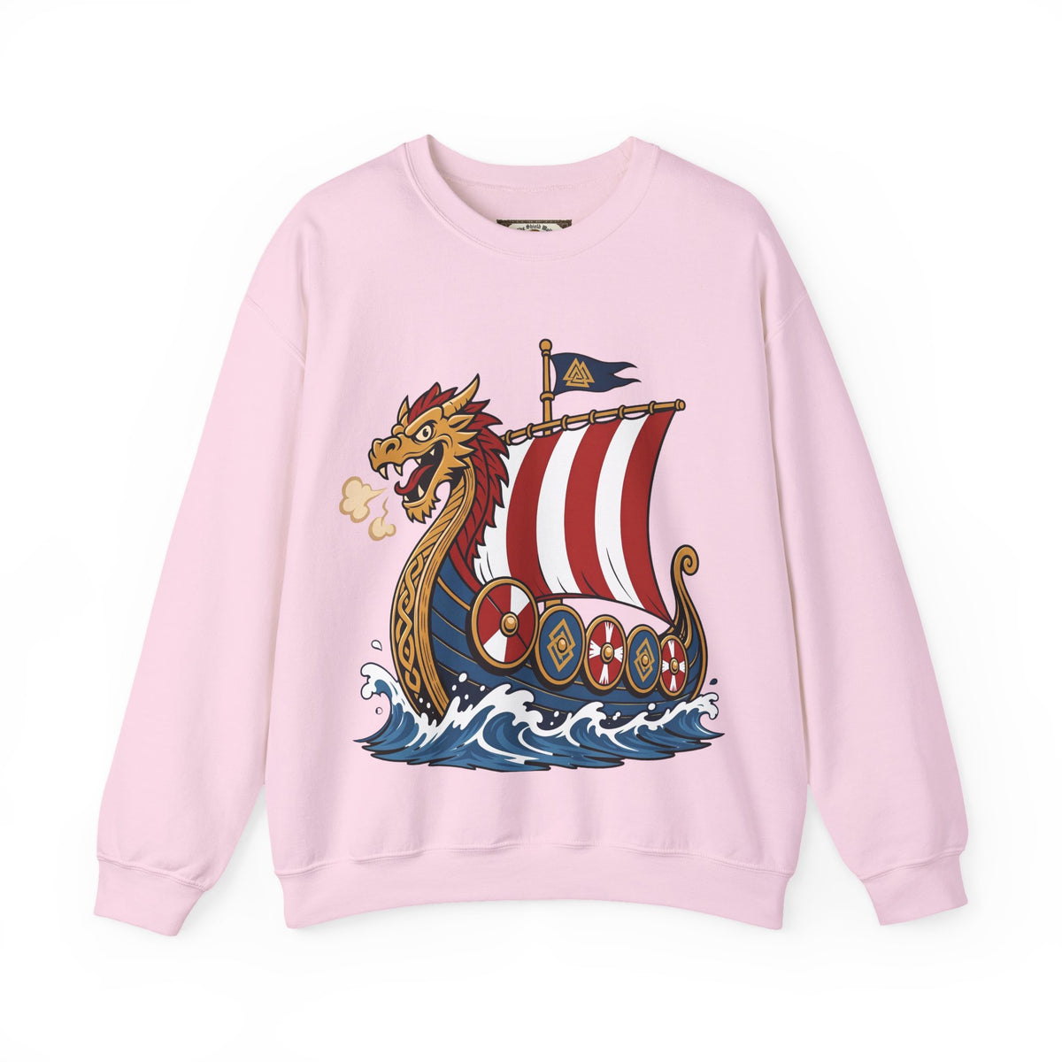 Dragonship Sweatshirt — Caricature Viking Drakkar | Heritage Clothing