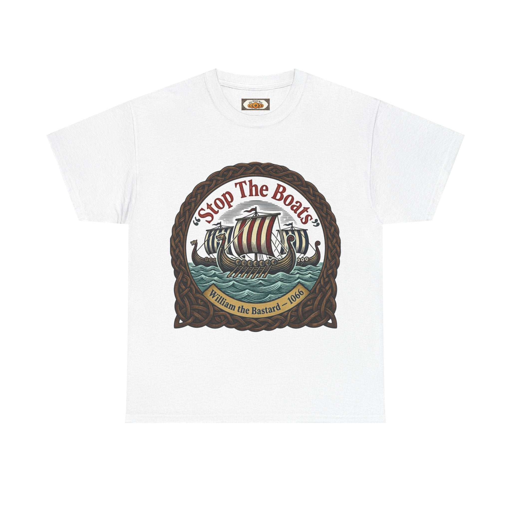Stop the Boats T-Shirt | Unisex Adults | Norman Conquest 1066 History Tee
