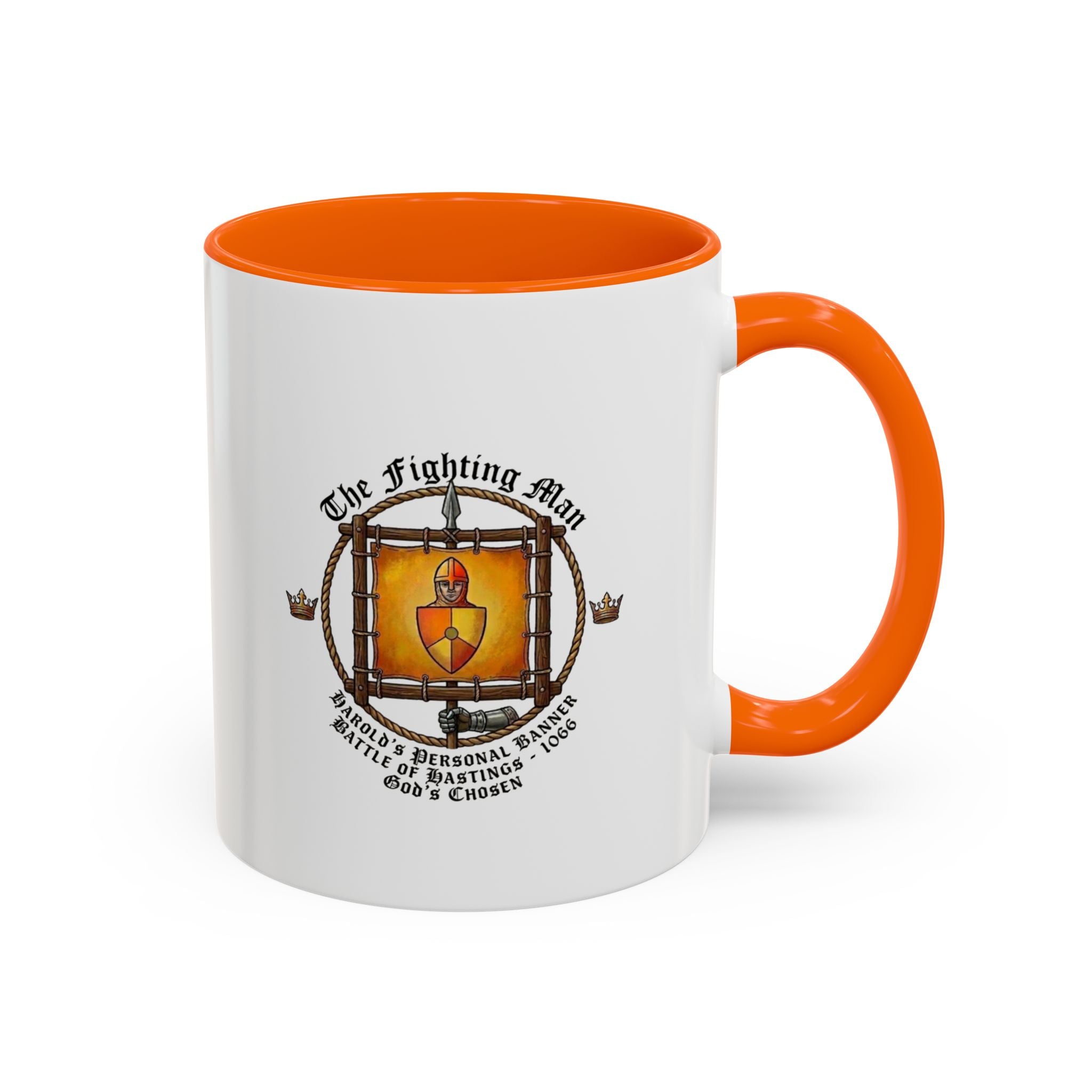 King Harold 'God's Chosen' The Fighting Man Banner Coffee Mug — 1066 Battle of Hastings Tribute