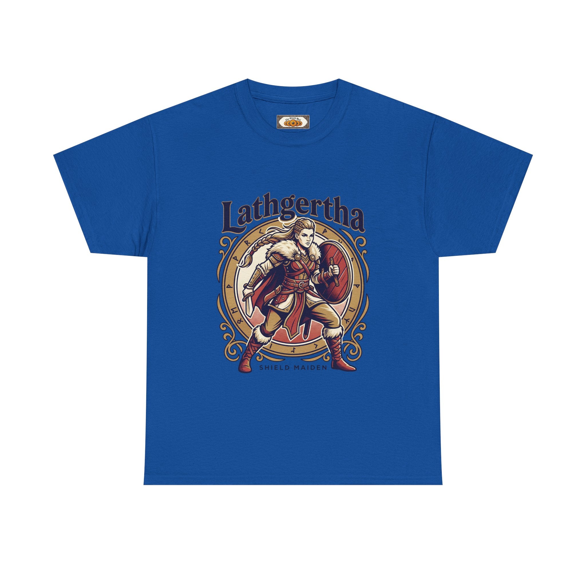 Shield Maiden T-Shirt | Lathgertha Viking Art | Unisex Adult Tee