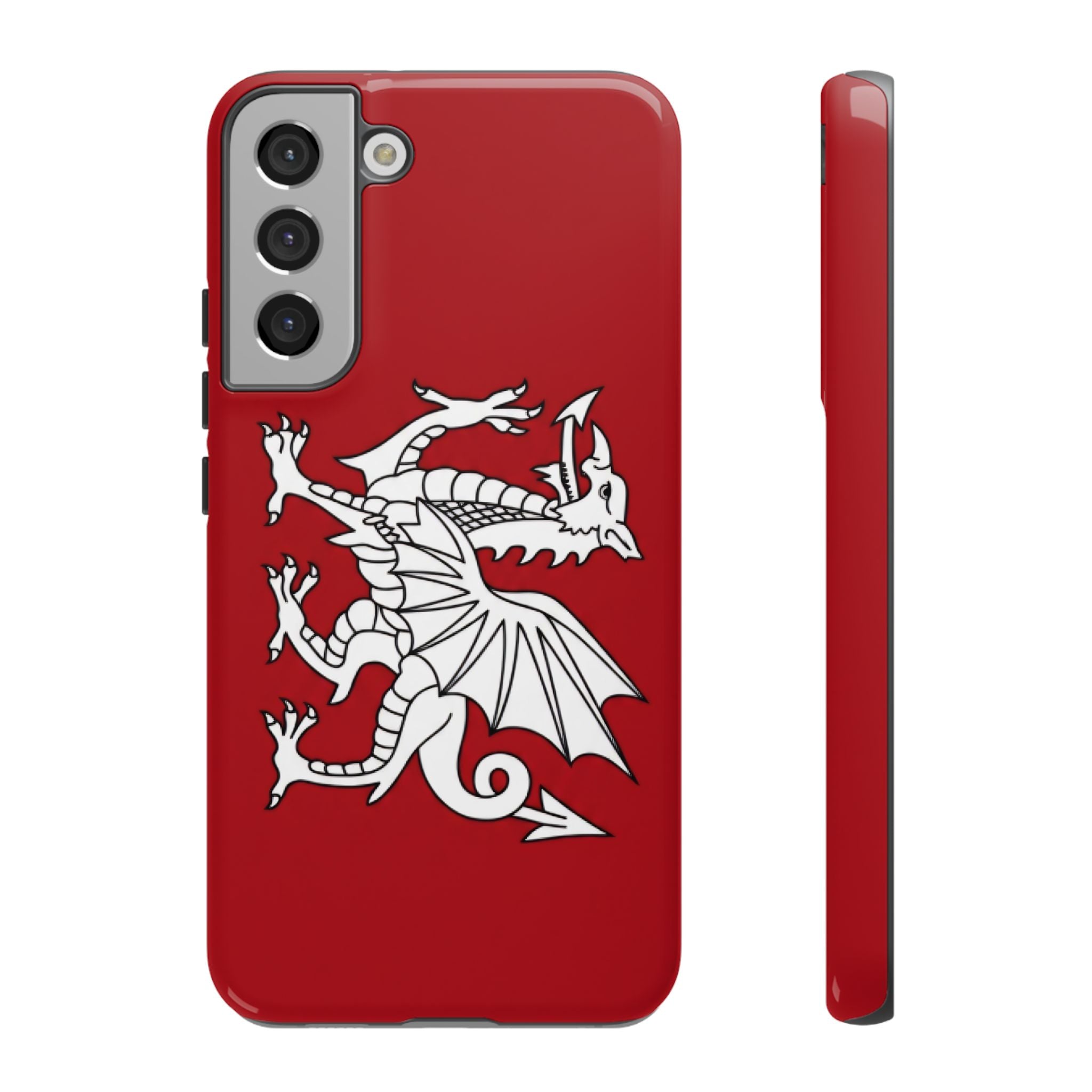 White Wessex Dragon Phone Case — Anglo-Saxon Emblem Phone Cover