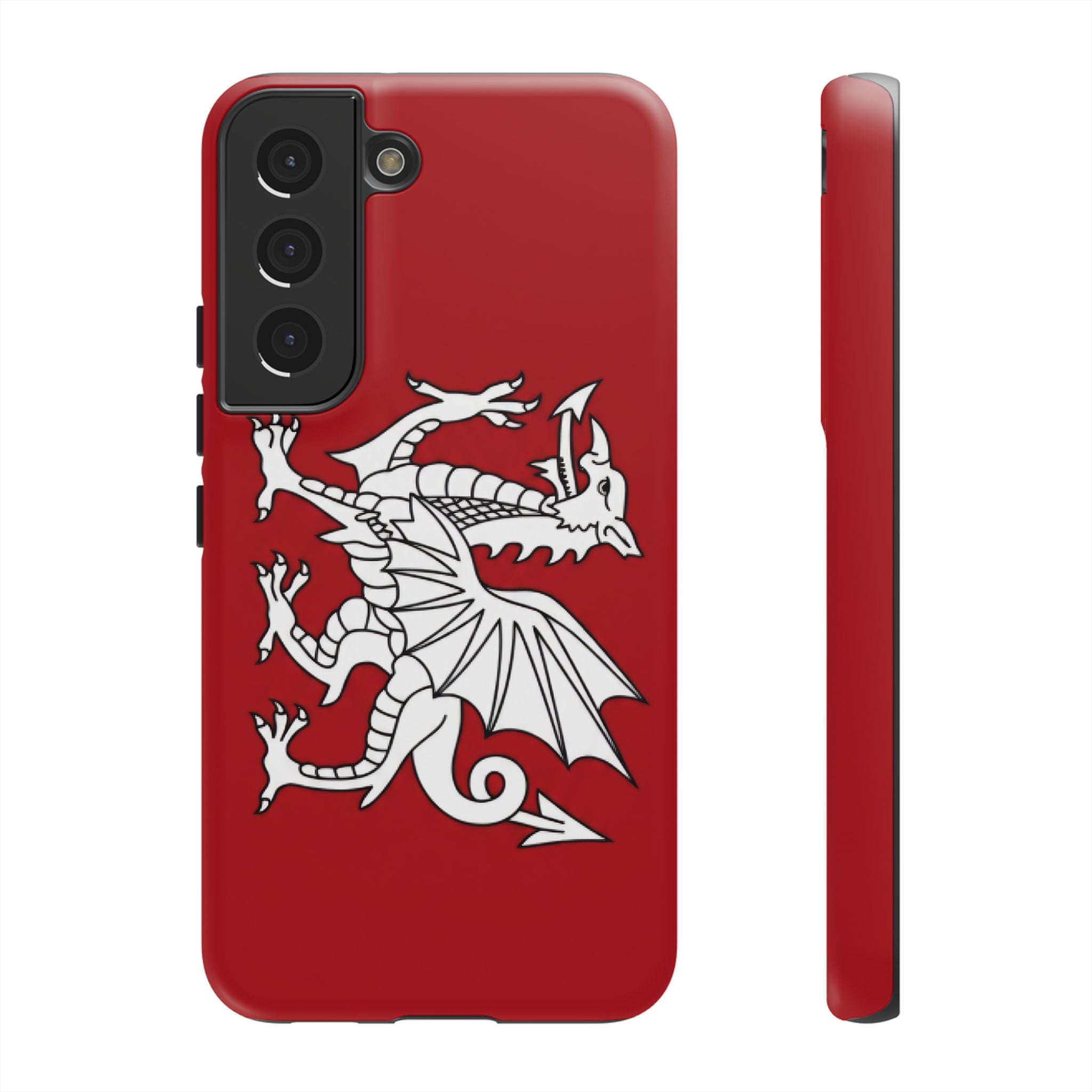 White Wessex Dragon Phone Case — Anglo-Saxon Emblem Phone Cover