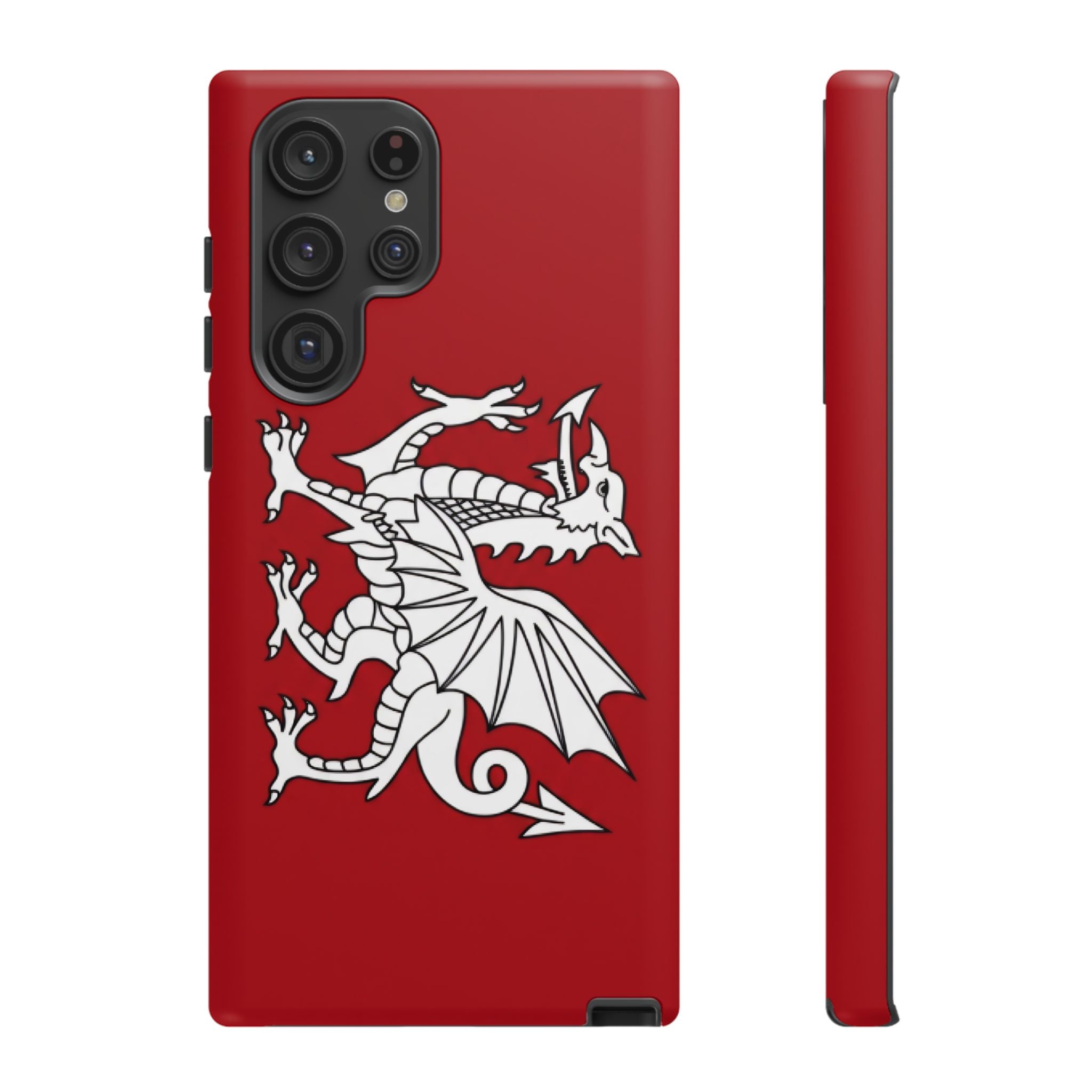 White Wessex Dragon Phone Case — Anglo-Saxon Emblem Phone Cover