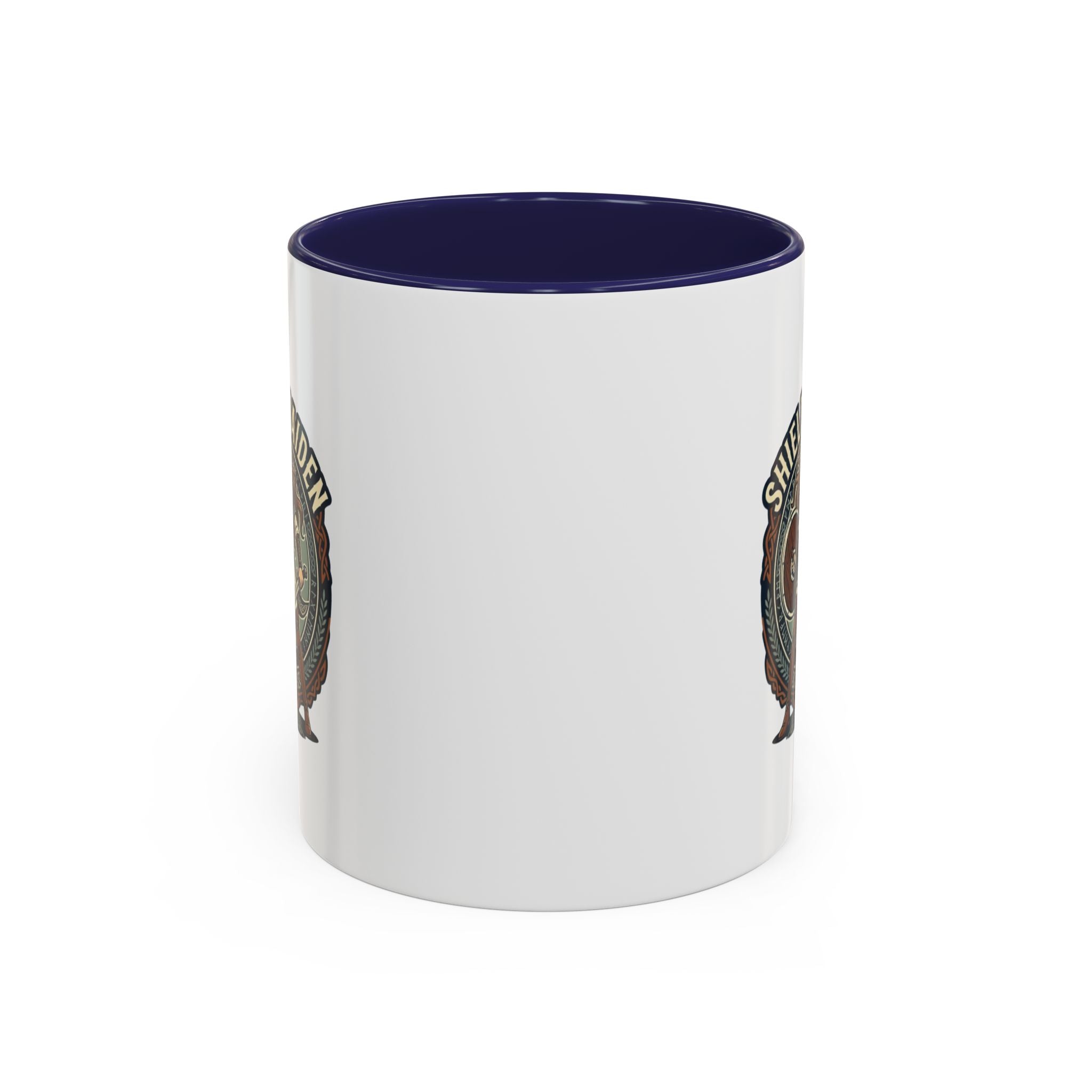 Shield Maiden Coffee Mug | Anglo-Saxon Warrior Woman | 11oz Accent Mug