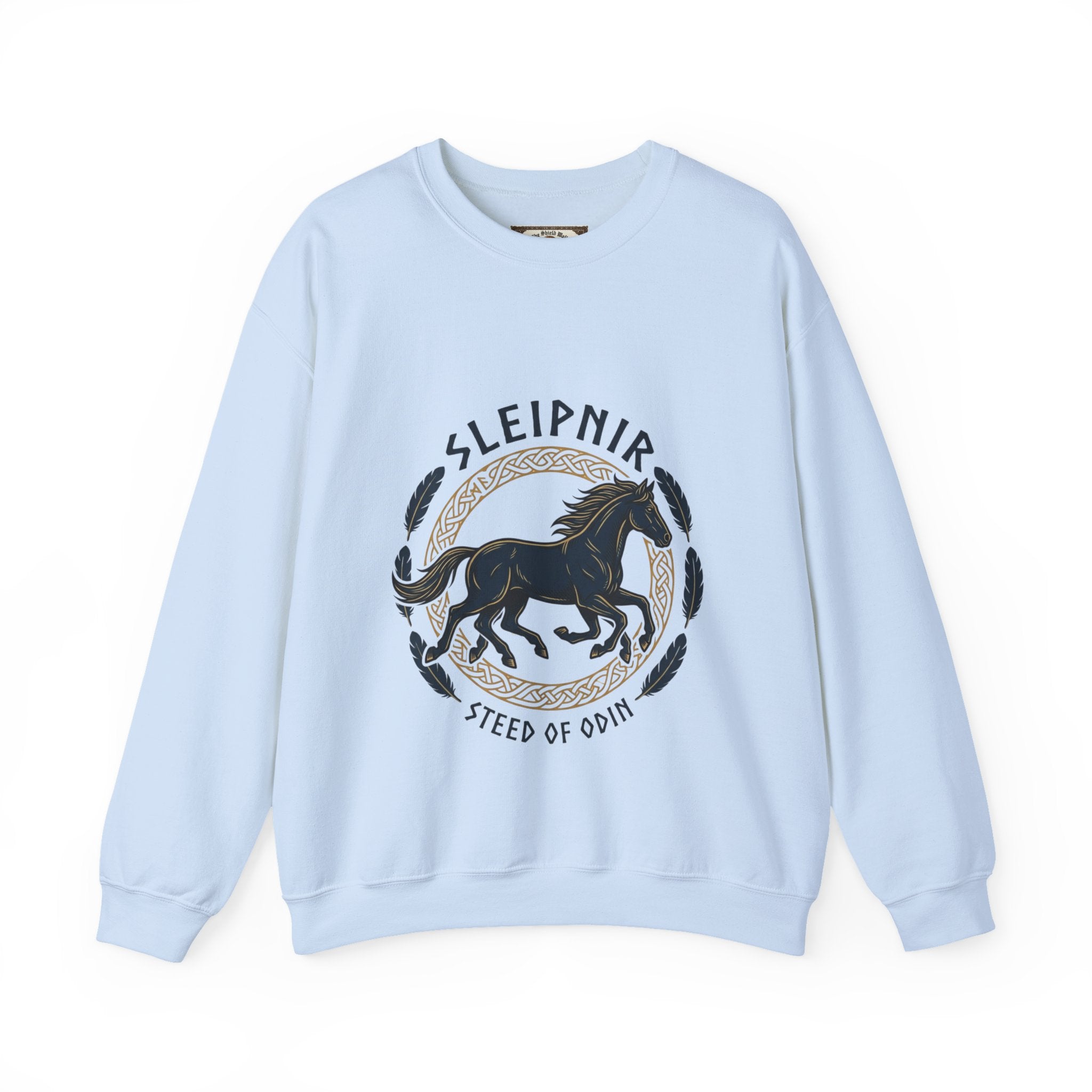 Sleipnir Sweatshirt | Unisex Viking Norse Mythology Crewneck | Wild Hunt Odin's Eight-Legged Horse