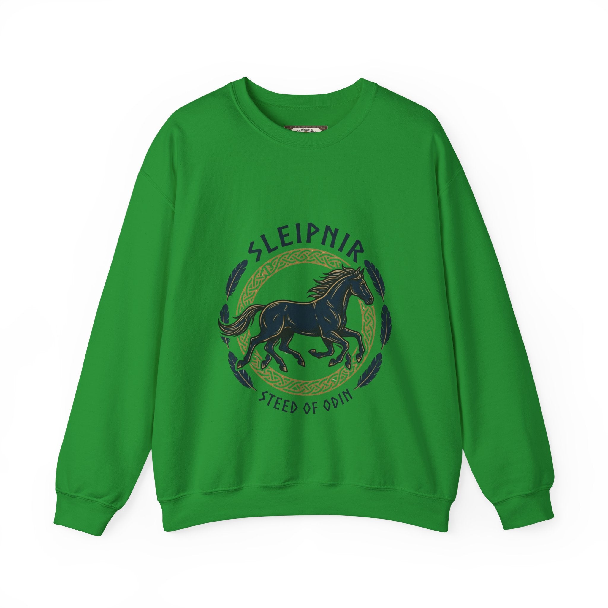 Sleipnir Sweatshirt | Unisex Viking Norse Mythology Crewneck | Wild Hunt Odin's Eight-Legged Horse