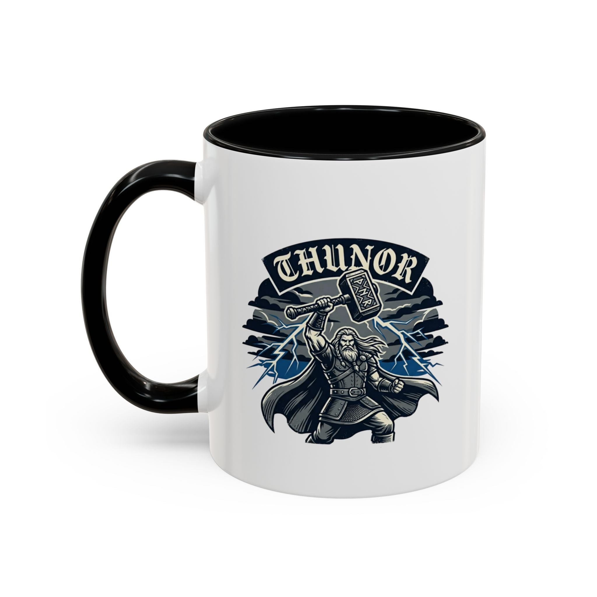 Thunor — Anglo-Saxon Thunder God 11oz Accent Mug | Norse History Gift
