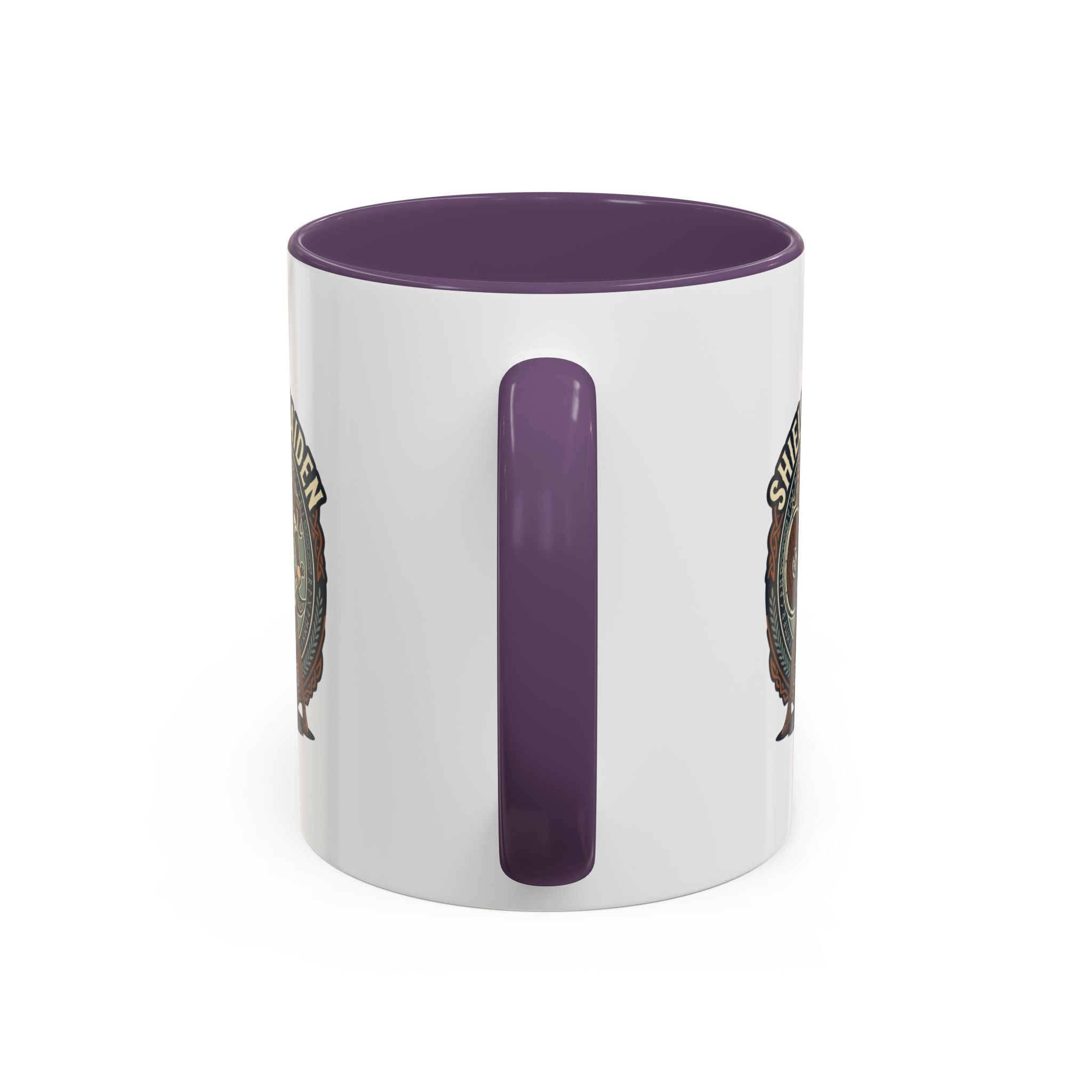 Shield Maiden Coffee Mug | Anglo-Saxon Warrior Woman | 11oz Accent Mug