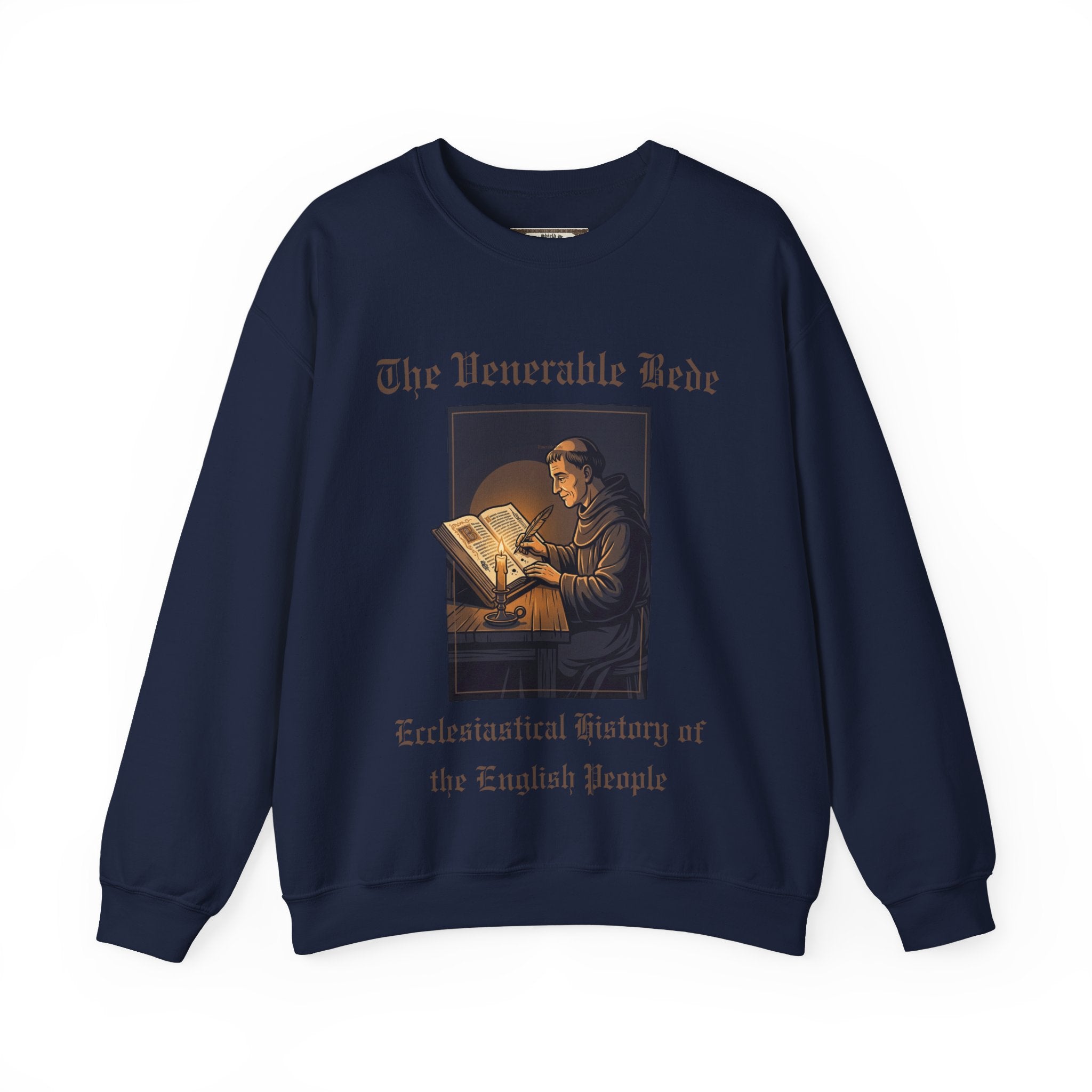 The Venerable Bede Sweatshirt | Unisex Anglo-Saxon Scholar History Crewneck for Adults