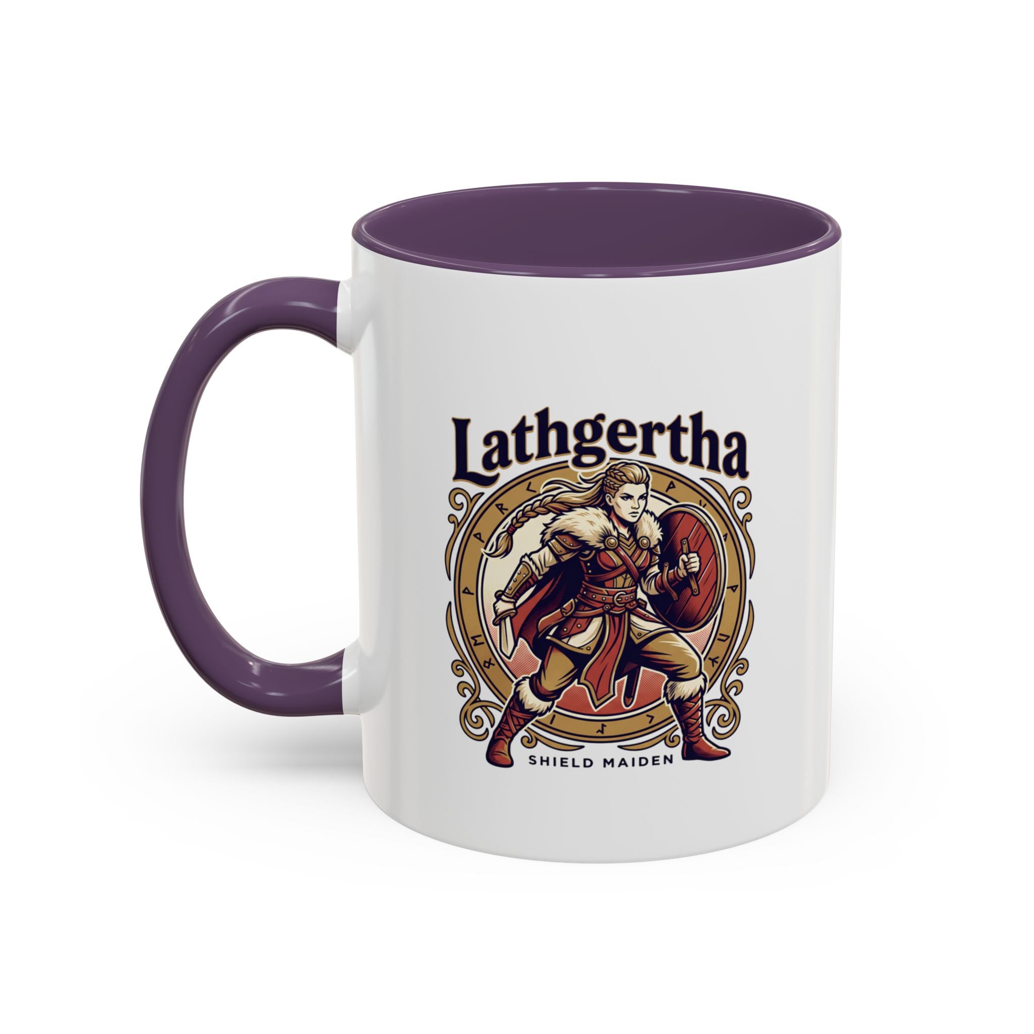 Viking Shield Maiden Mug — Lathgertha Ceramic Coffee Mug | The Shield Wall