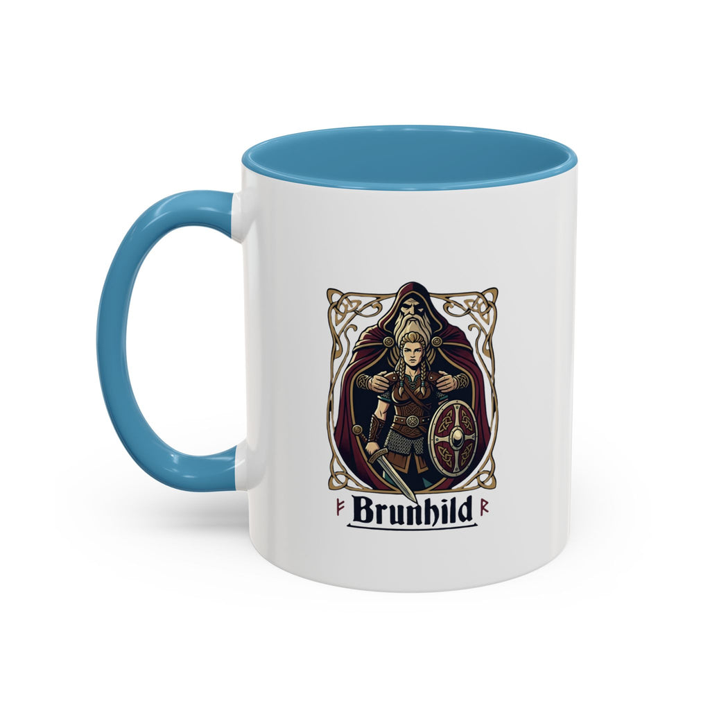 Brunhild Viking Shieldmaiden Coffee Mug | Norse Warrior Accent Mug – 11oz