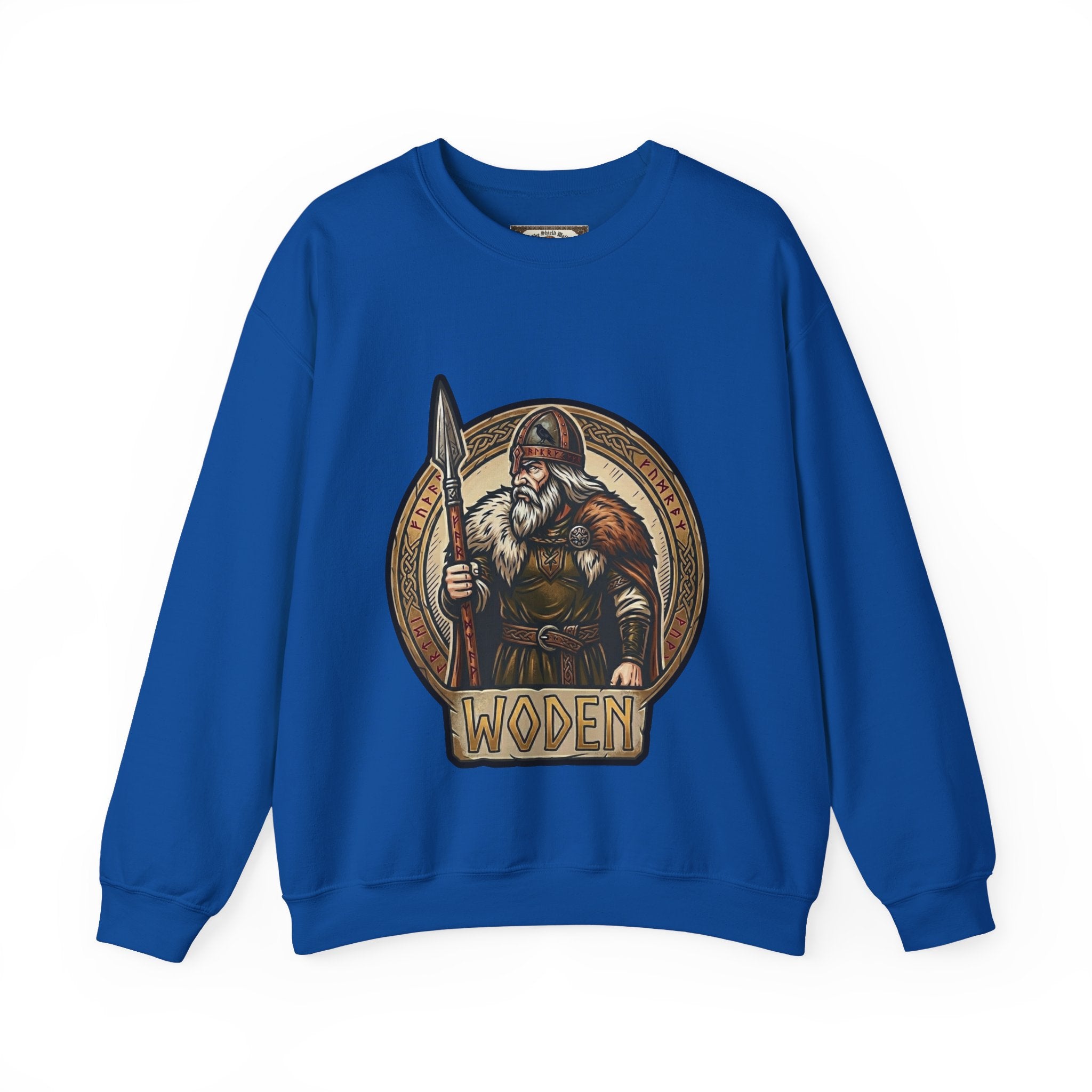Woden Crewneck Sweatshirt | Unisex Anglo-Saxon Odin Mythology Sweater