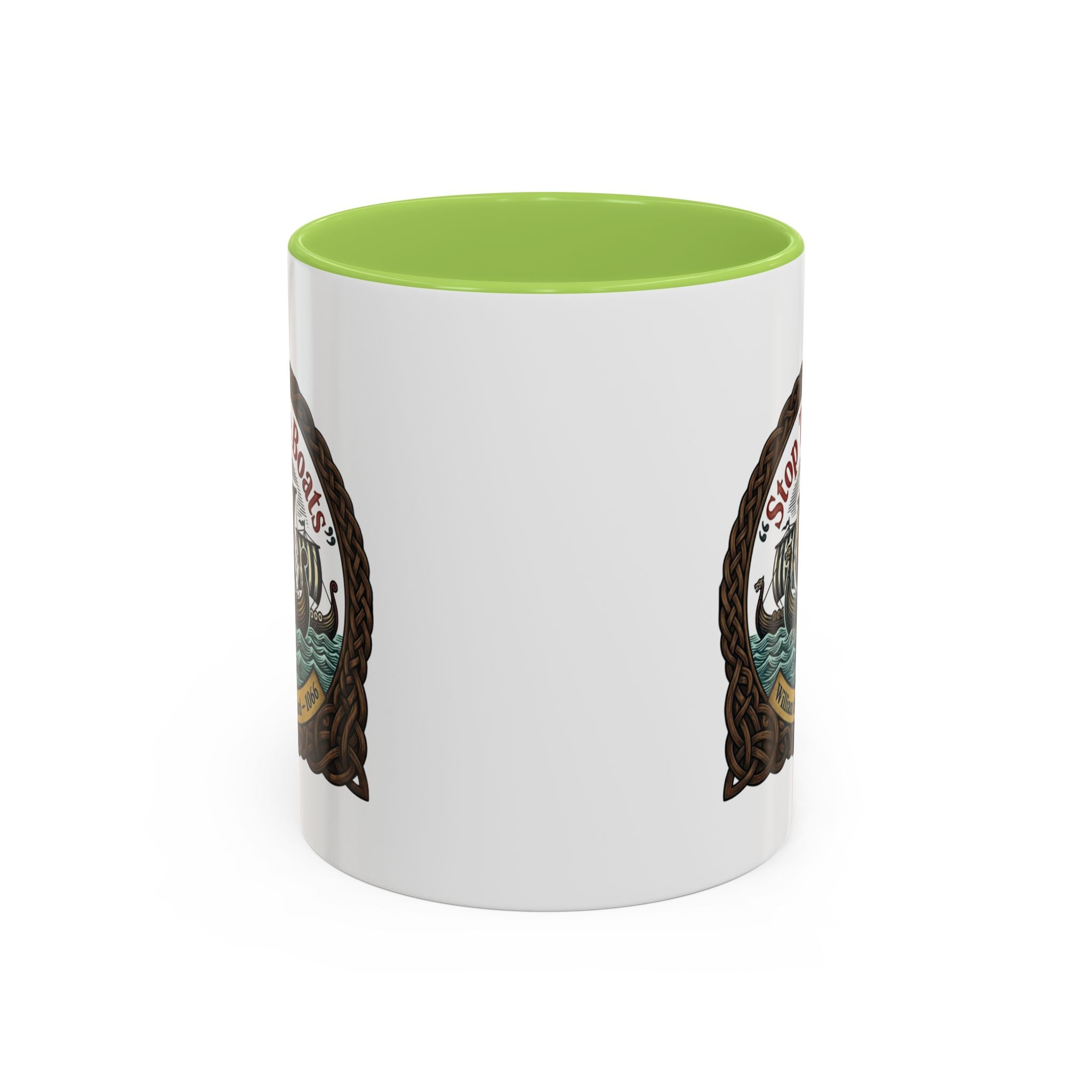 "Stop the Boats" Norman Protest Accent Coffee Mug — William the Bastard 1066 — 11oz