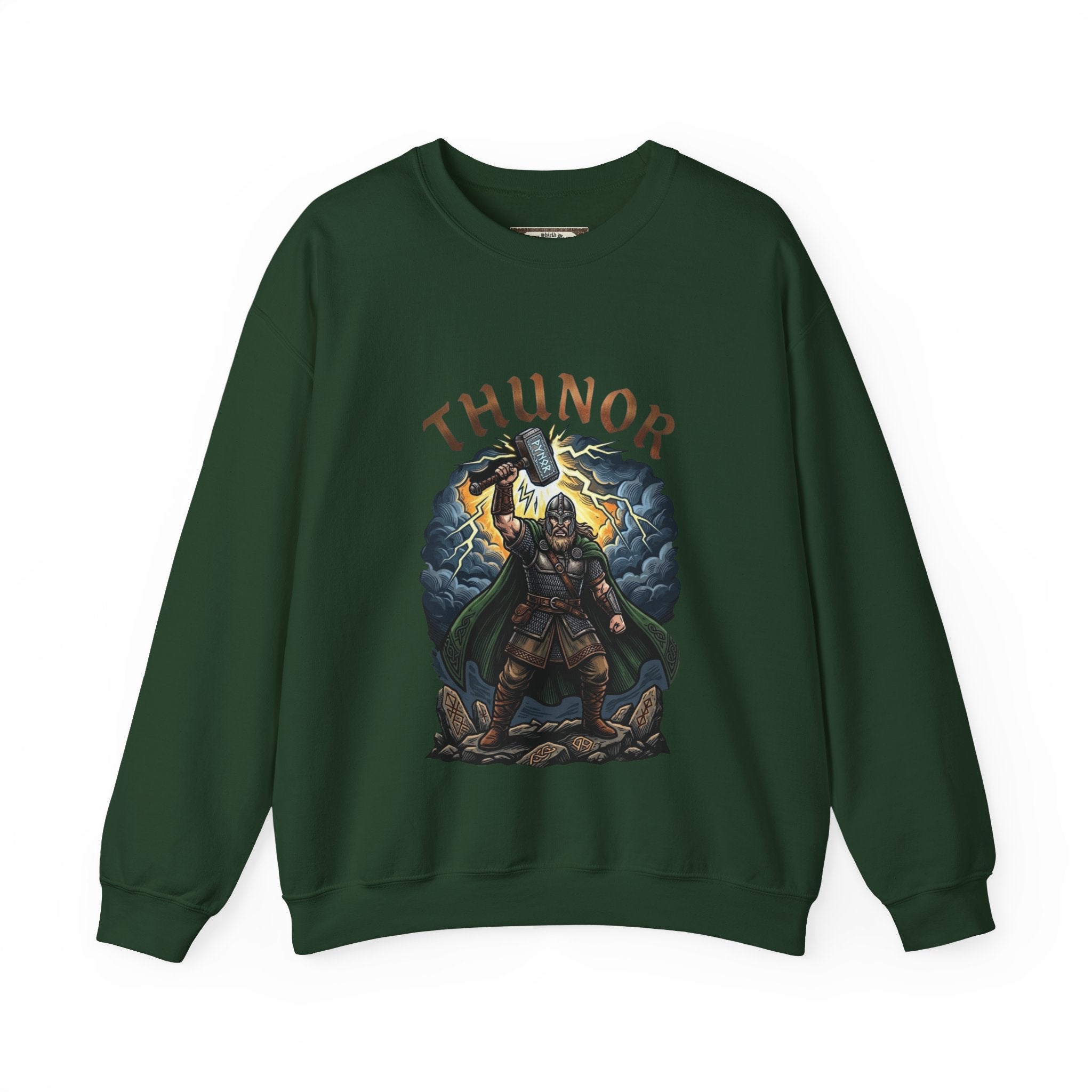 Thunor God of Thunder Sweatshirt — Anglo‑Saxon Mythology Crewneck