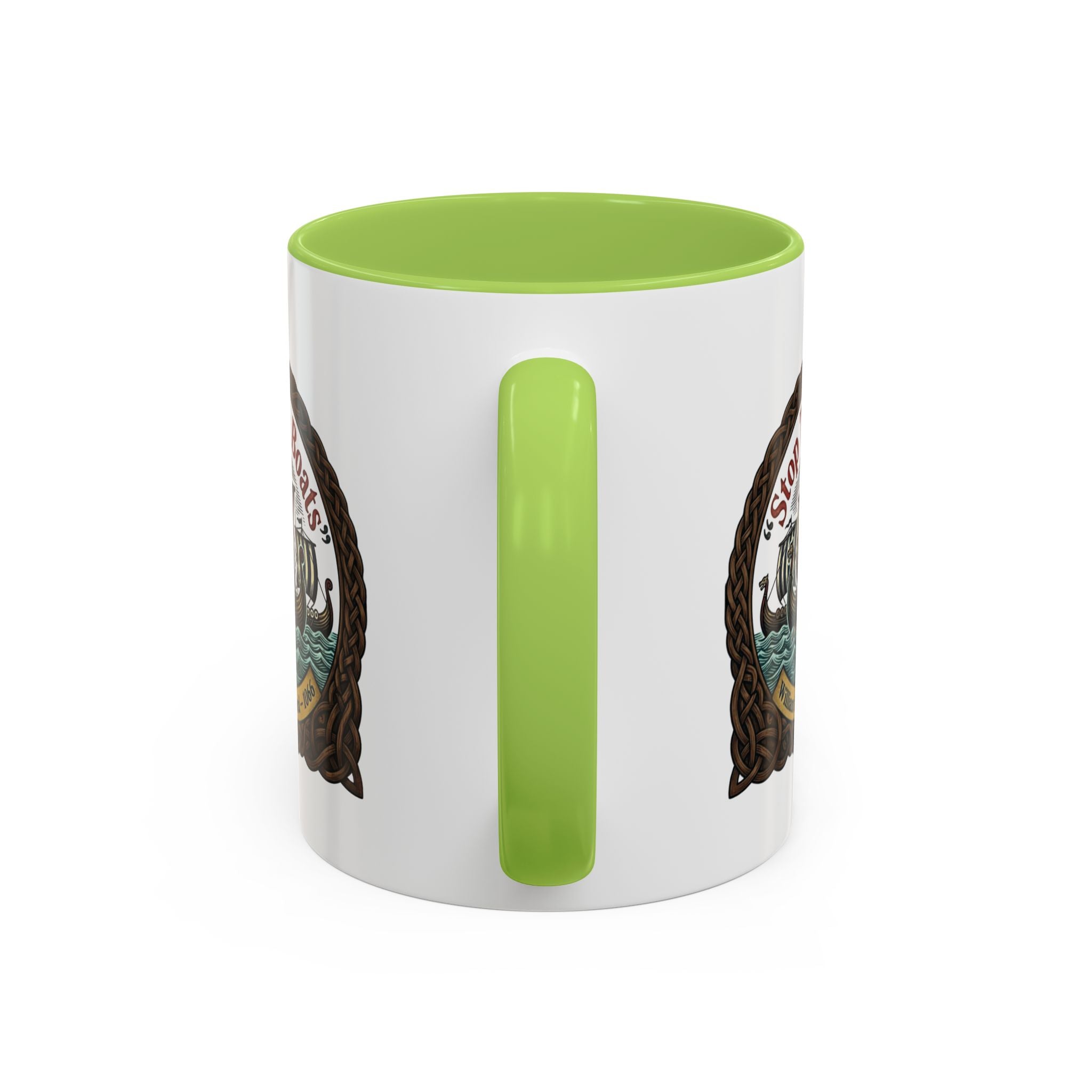 "Stop the Boats" Norman Protest Accent Coffee Mug — William the Bastard 1066 — 11oz
