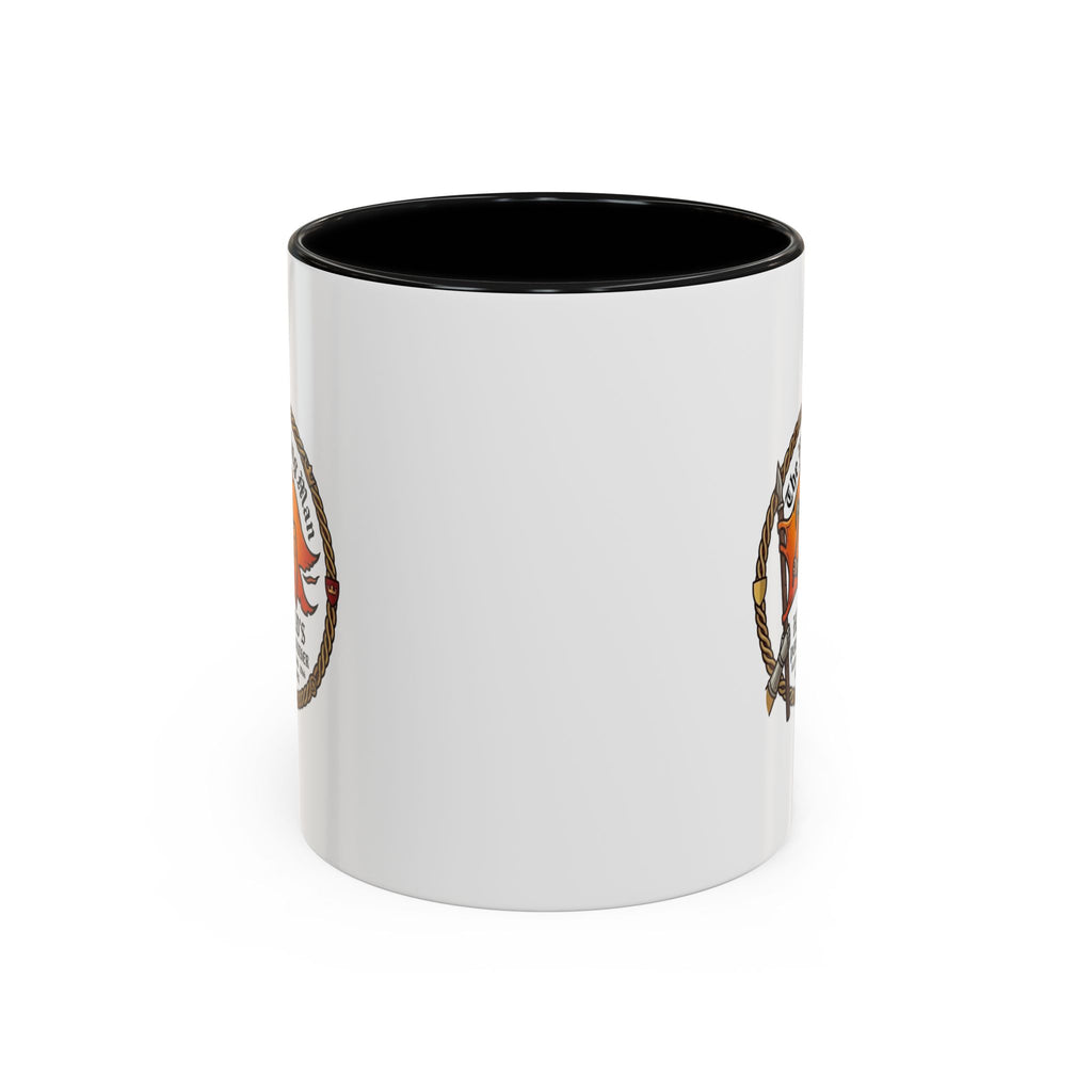 King Harold The Fighting Man Axe Banner Accent Coffee Mug — 11/15oz Last Anglo Saxon King