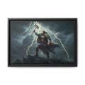 The Thunderer Framed Canvas Print — Thunor Anglo-Saxon God of Thunder | Heritage Wall Art
