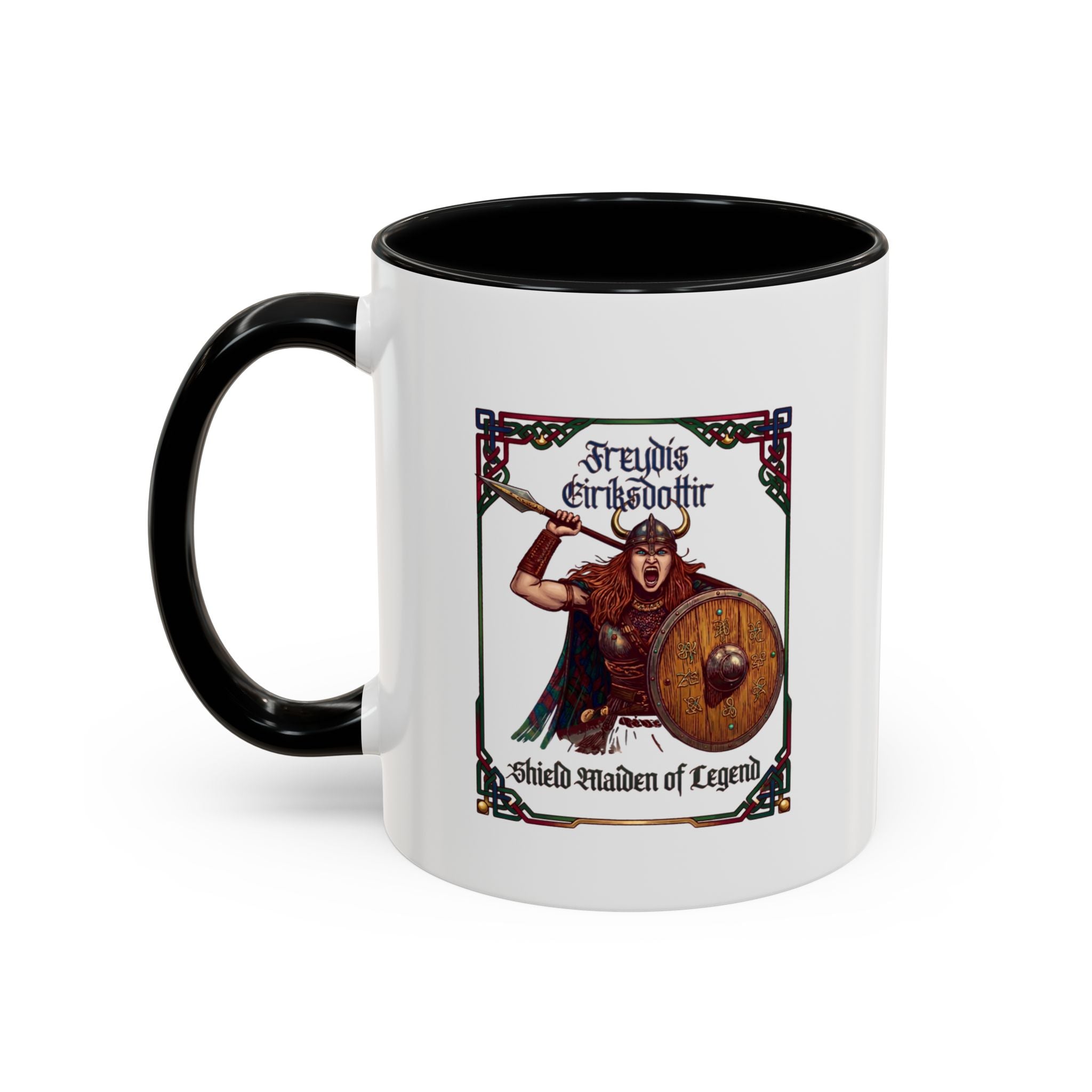 Freydís Eiríksdóttir Shield Maiden Coffee Mug | Viking Norse History Gift – 11oz
