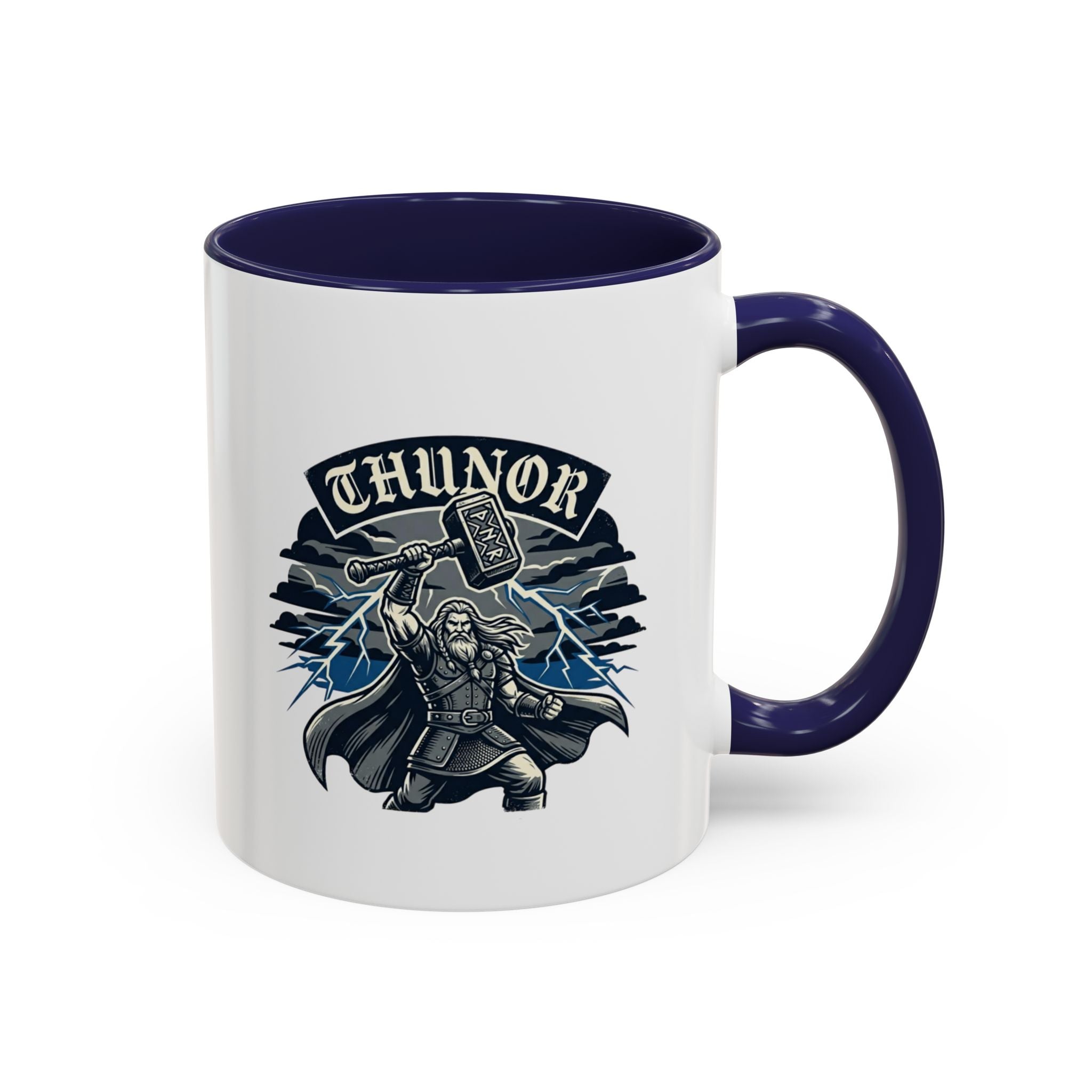 Thunor — Anglo-Saxon Thunder God 11oz Accent Mug | Norse History Gift