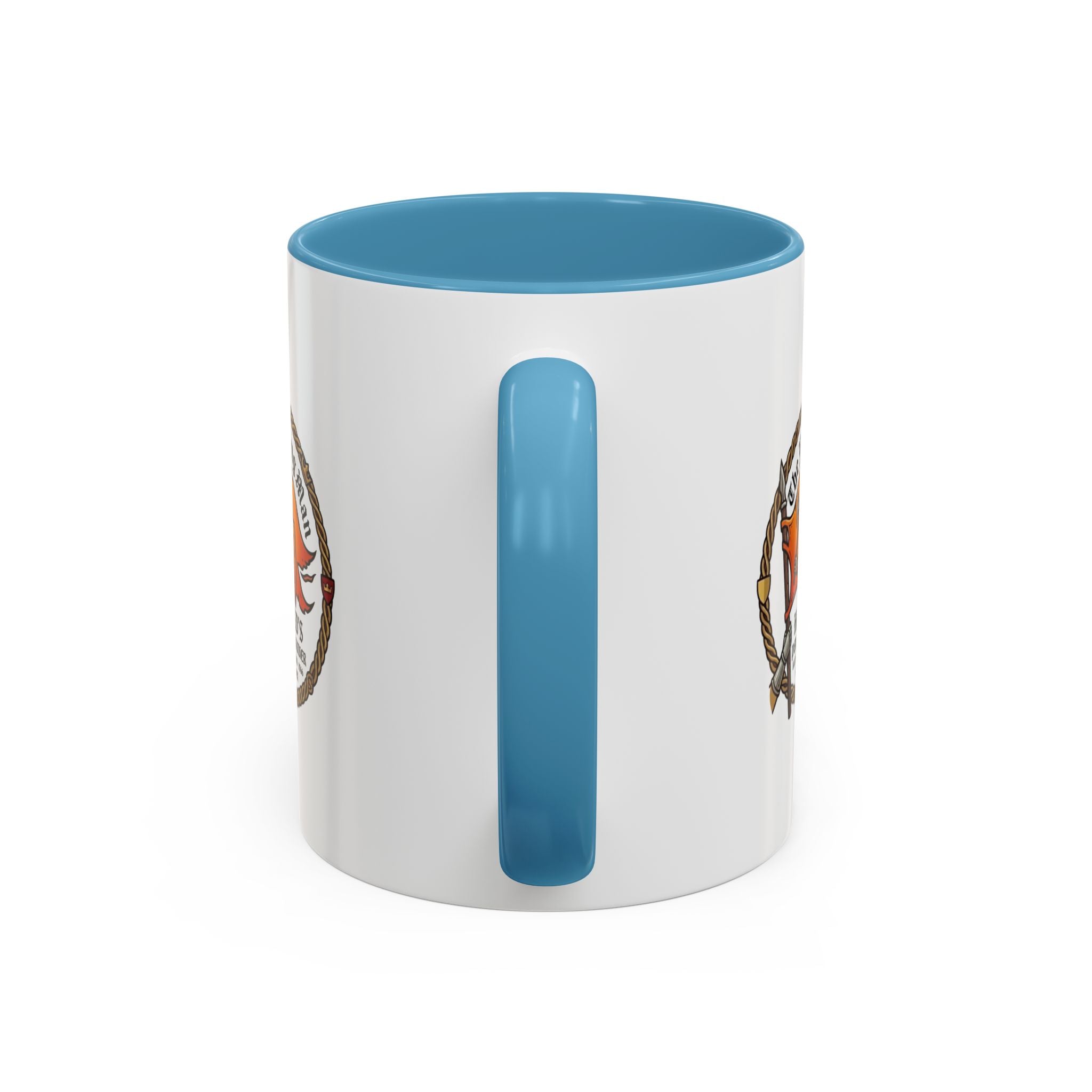 King Harold The Fighting Man Axe Banner Accent Coffee Mug — 11/15oz Last Anglo Saxon King