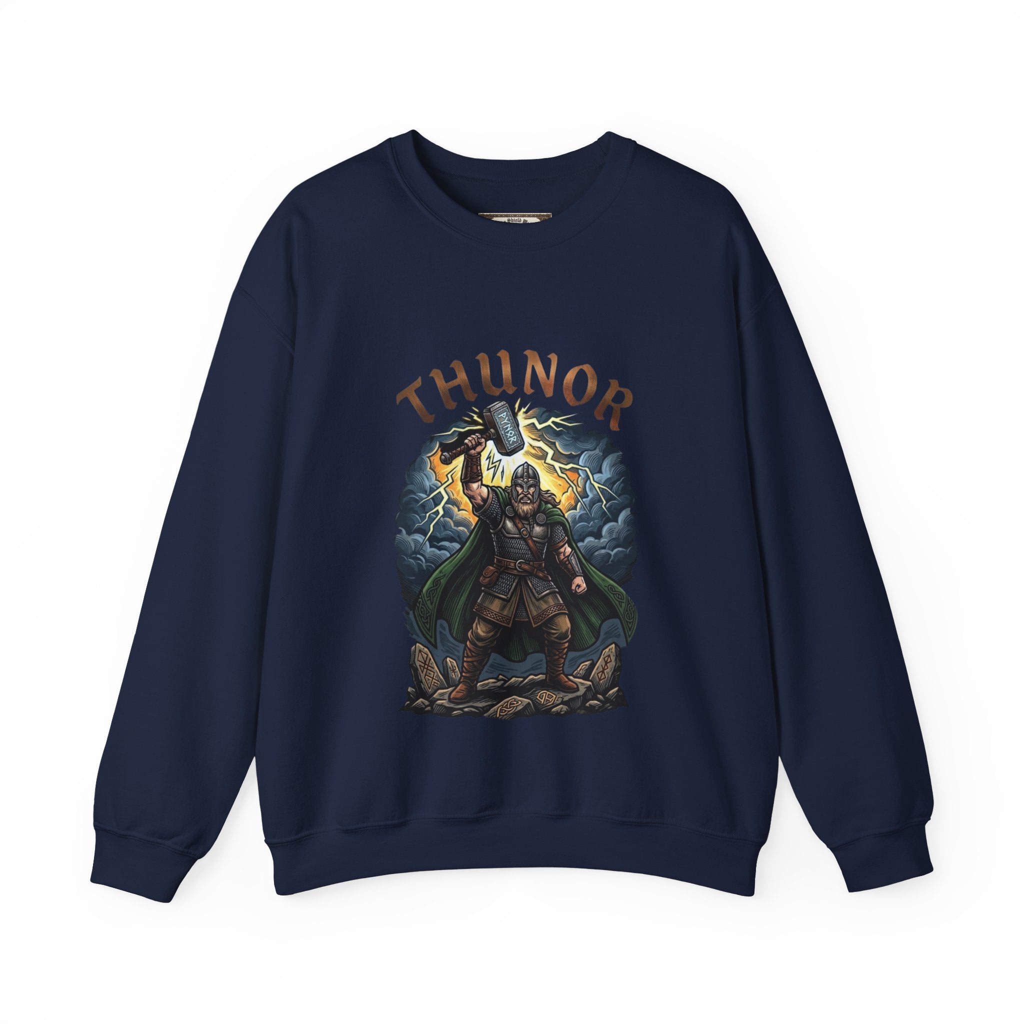 Thunor God of Thunder Sweatshirt — Anglo‑Saxon Mythology Crewneck