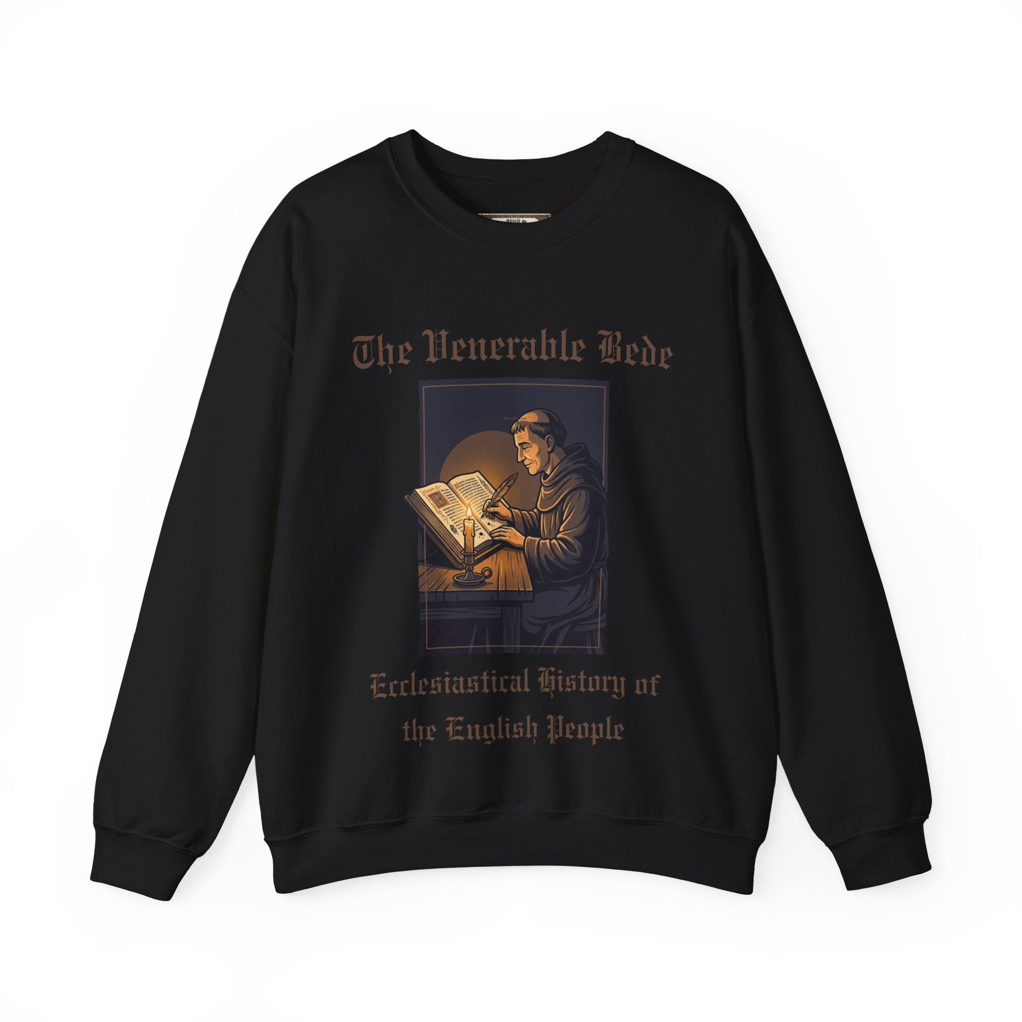 The Venerable Bede Sweatshirt | Unisex Anglo-Saxon Scholar History Crewneck for Adults
