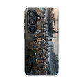 Viking Shield Wall Phone Case — Norse Longship Battle Design | Heritage Clothing