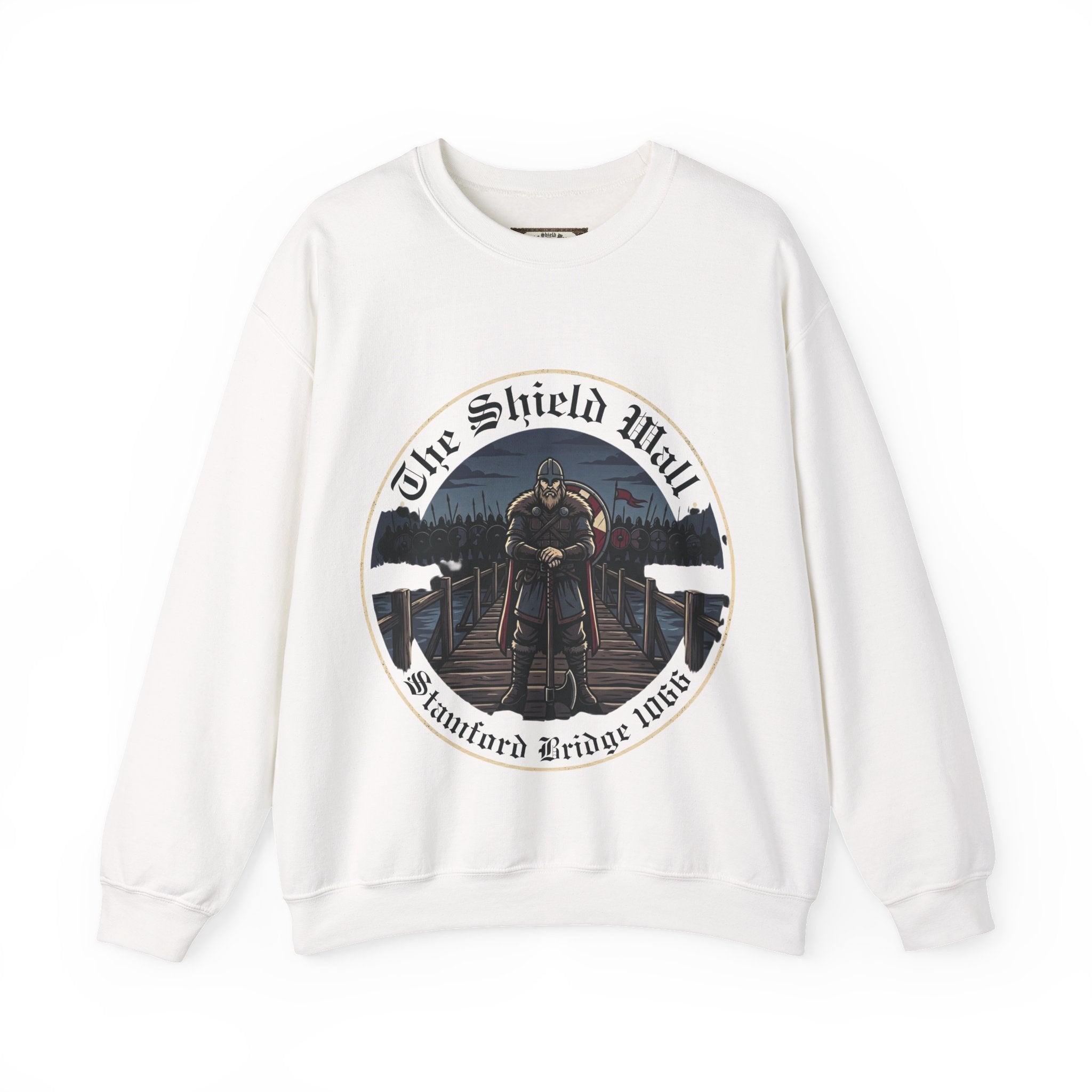 Viking Shield Wall Crewneck Sweatshirt | Unisex Adults | Stamford Bridge 1066