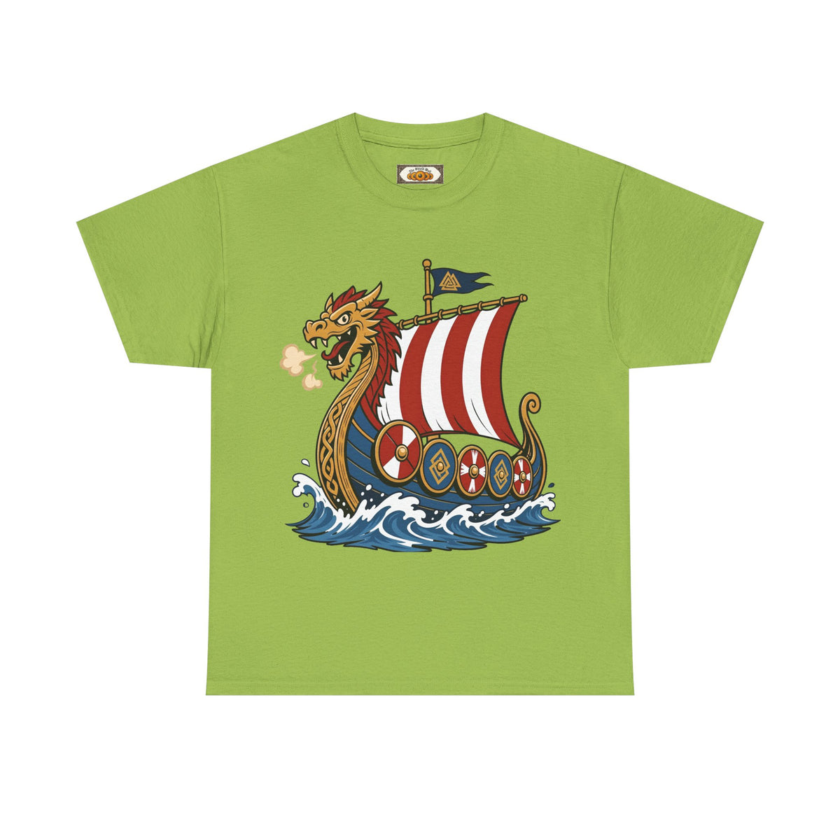Dragonship T-Shirt — Caricature Viking Drakkar | Heritage Clothing