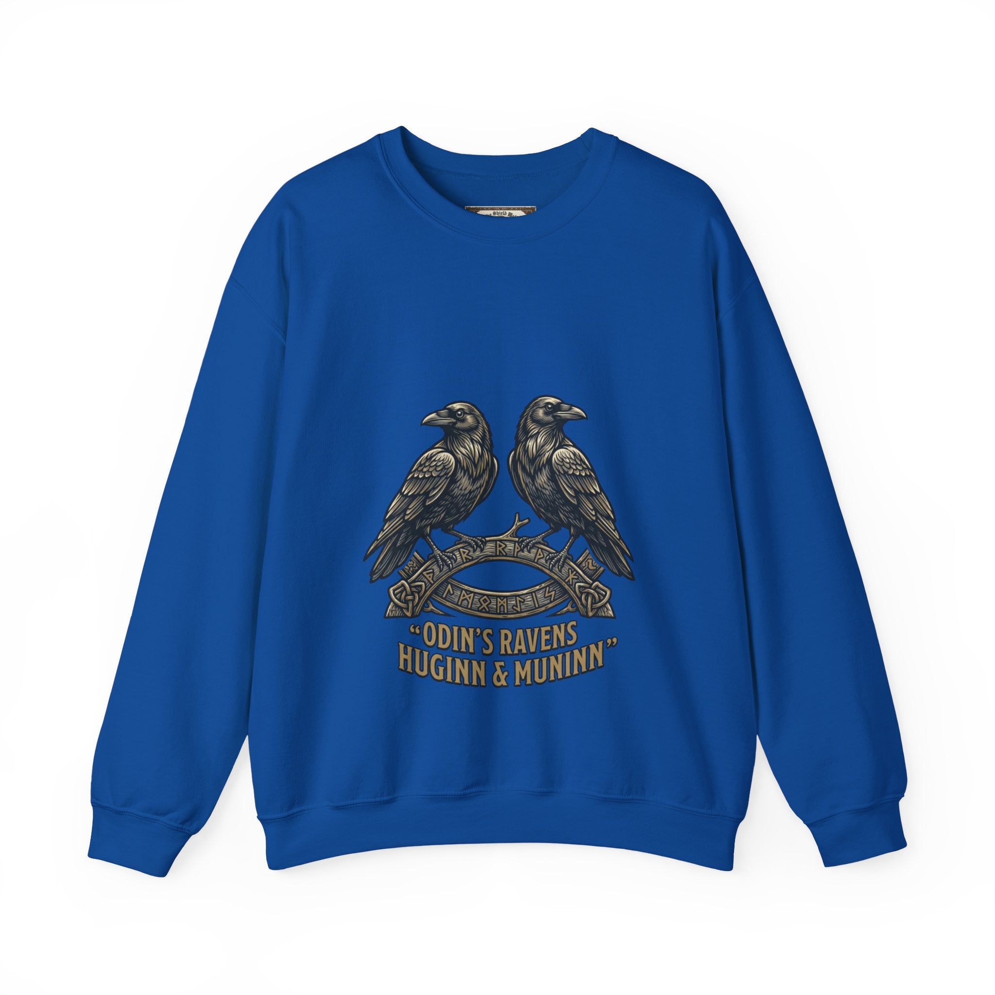Odin's Ravens Huginn & Muninn Unisex Crewneck Sweatshirt — Norse Mythology Gift