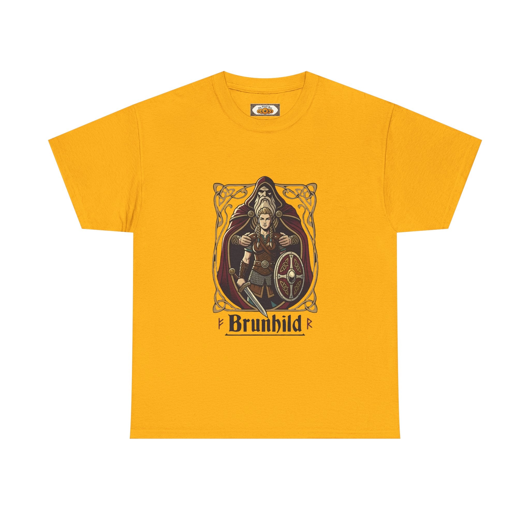 Brunhild Shield Maiden T-Shirt | Unisex Adults | Viking Warrior & Norse Mythology | The Shield Wall