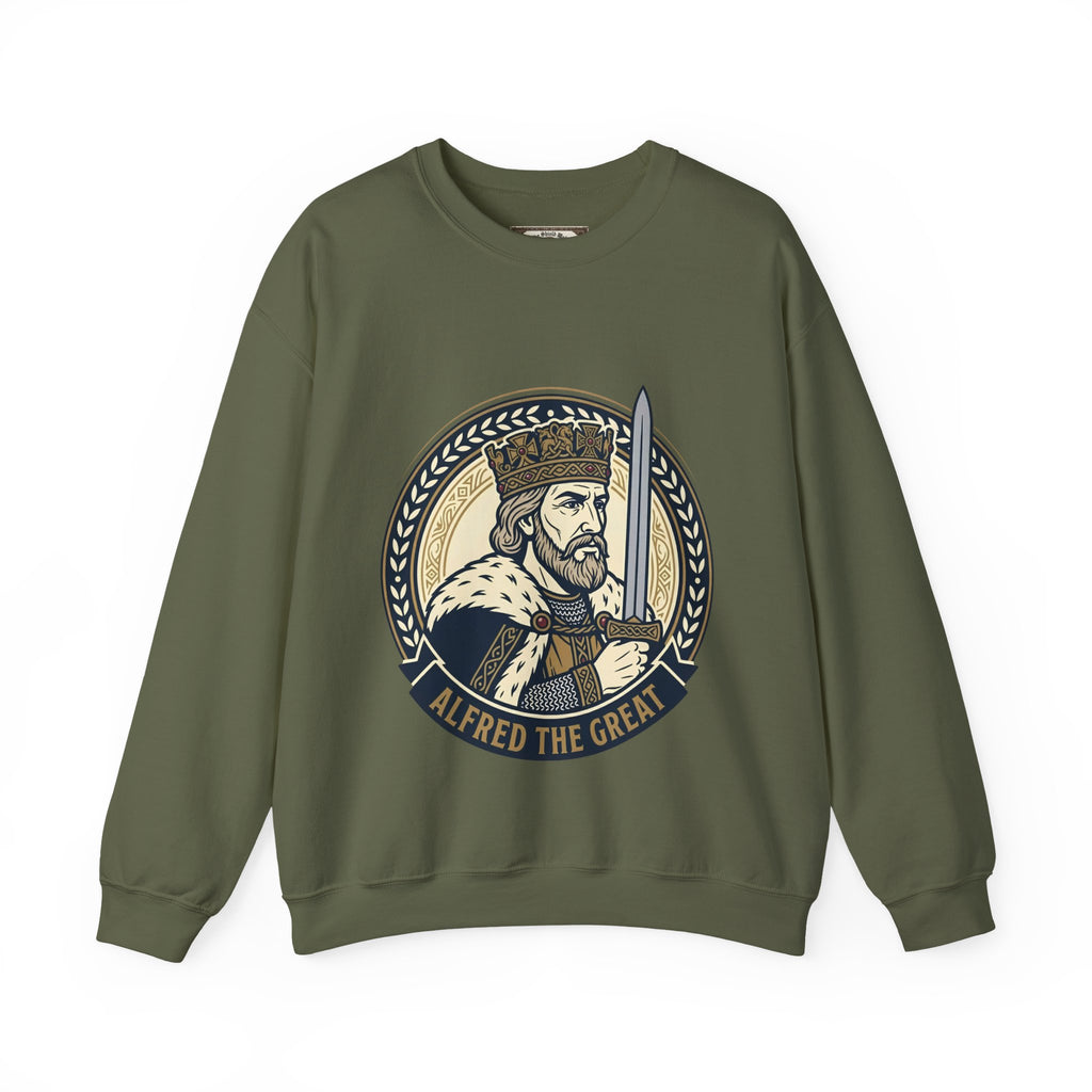 Alfred the Great Sweatshirt | Unisex Adult Heritage Crewneck
