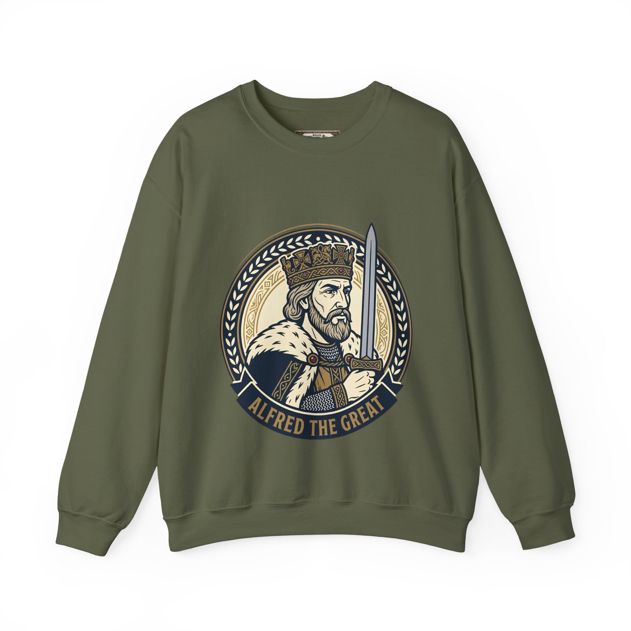 Alfred the Great Sweatshirt | Unisex Adult Heritage Crewneck