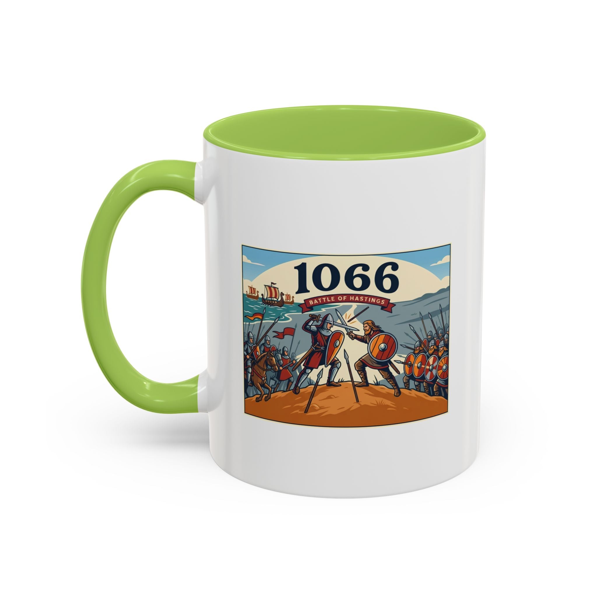 1066 Battle Coffee Mug — Medieval Norman Conquest Design — End of an Era — 11oz