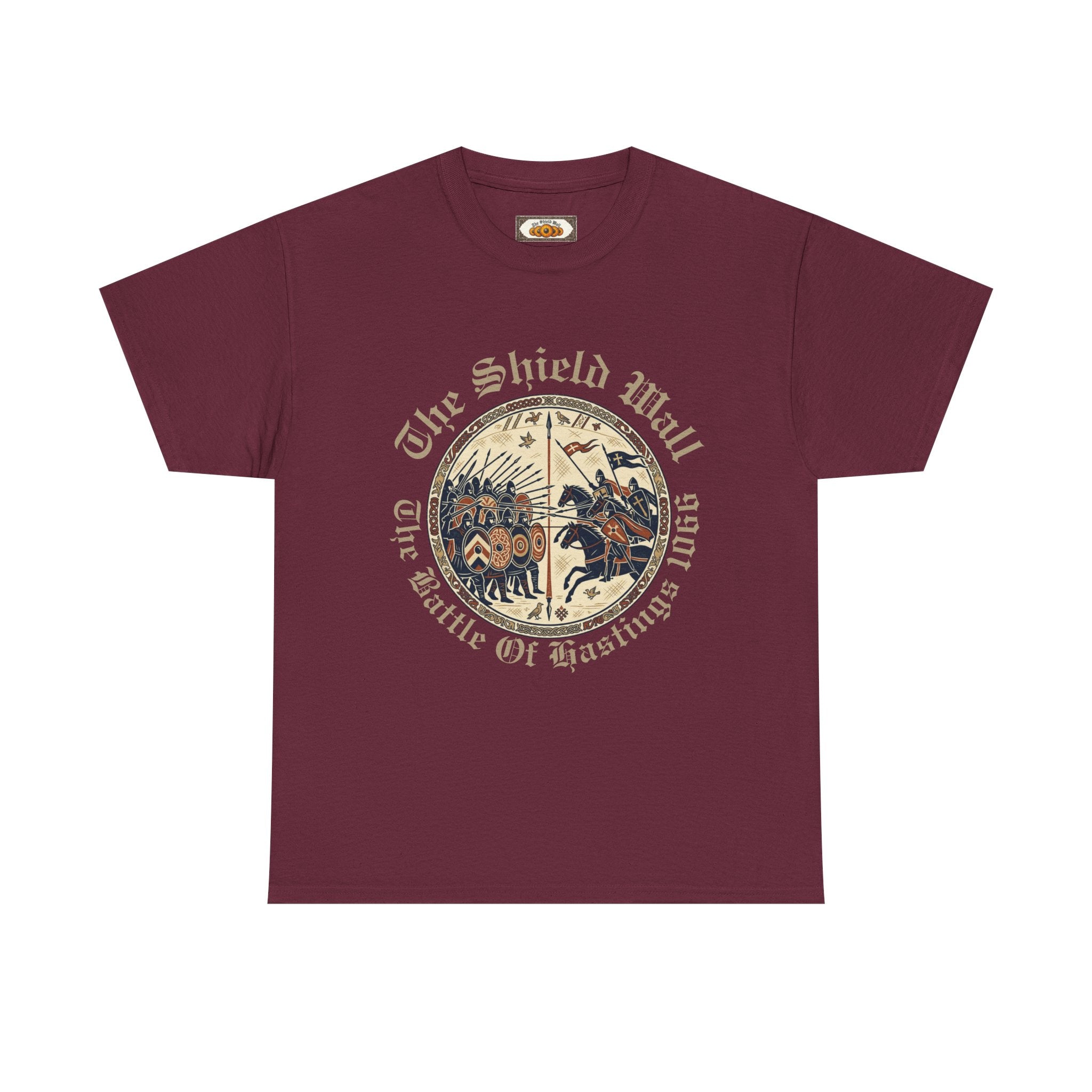 Battle of Hastings 1066 Unisex T-Shirt | Saxon Shield Wall Medieval Graphic Tee for Adults