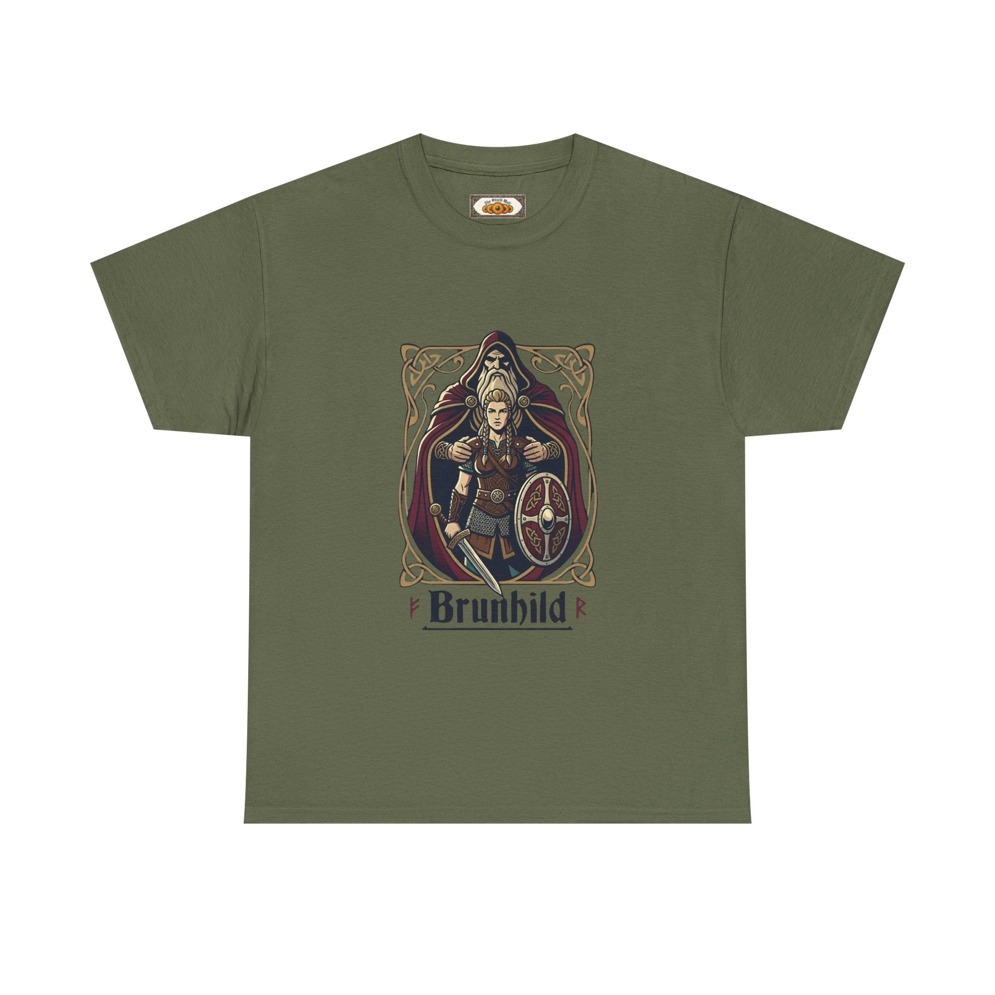 Brunhild Shield Maiden T-Shirt | Unisex Adults | Viking Warrior & Norse Mythology | The Shield Wall
