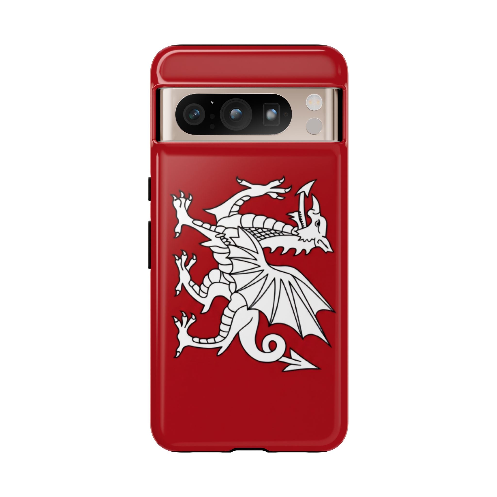 White Wessex Dragon Phone Case — Anglo-Saxon Emblem Phone Cover