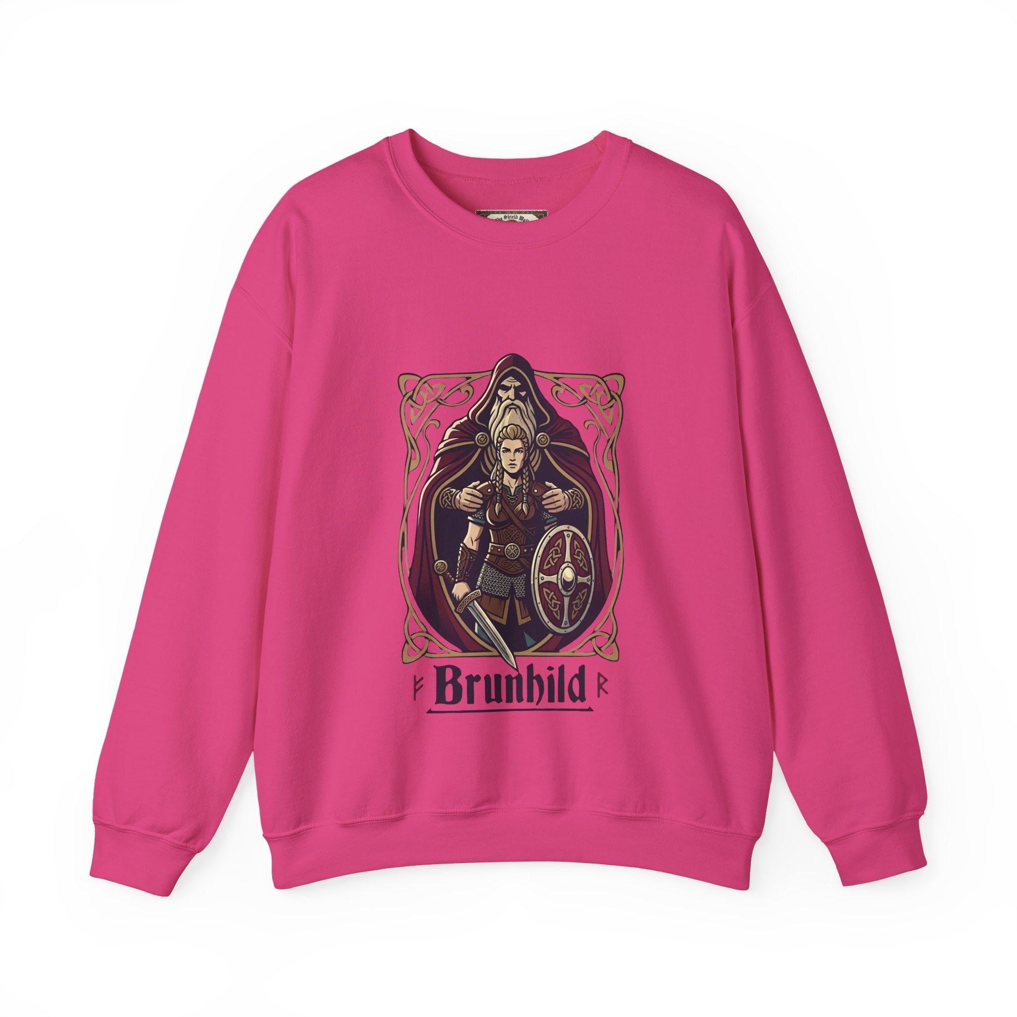 Brunhild Shield Maiden Sweatshirt | Unisex Adult Norse Mythology Top