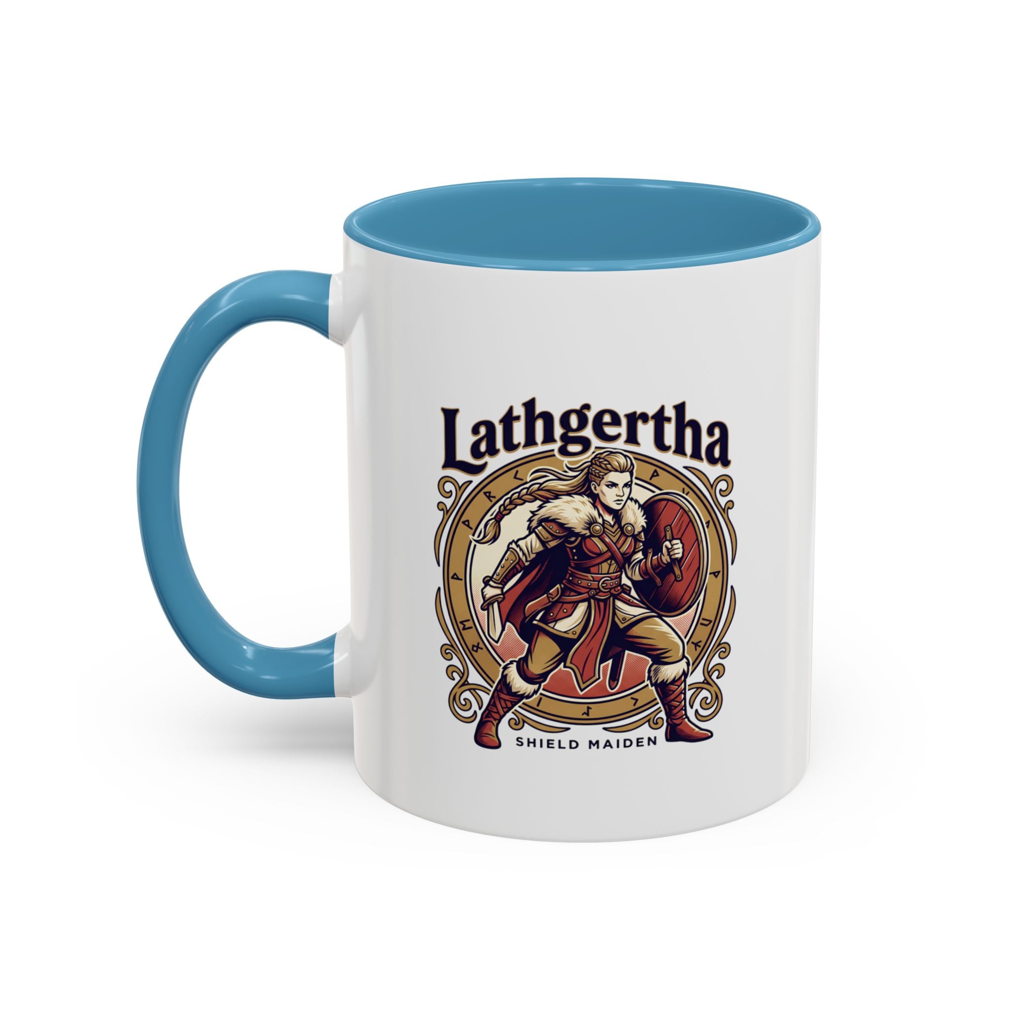 Viking Shield Maiden Mug — Lathgertha Ceramic Coffee Mug | The Shield Wall