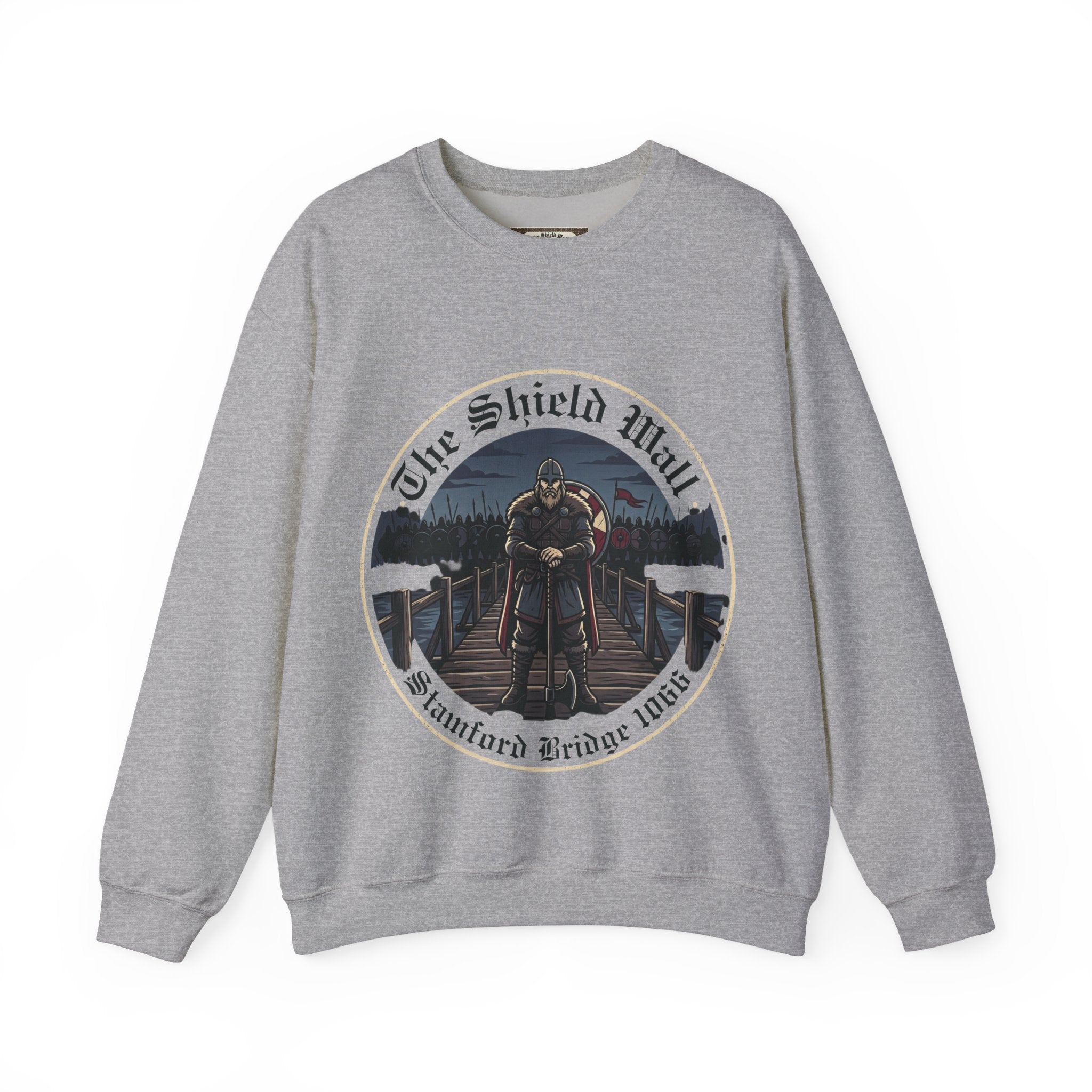Viking Shield Wall Crewneck Sweatshirt | Unisex Adults | Stamford Bridge 1066