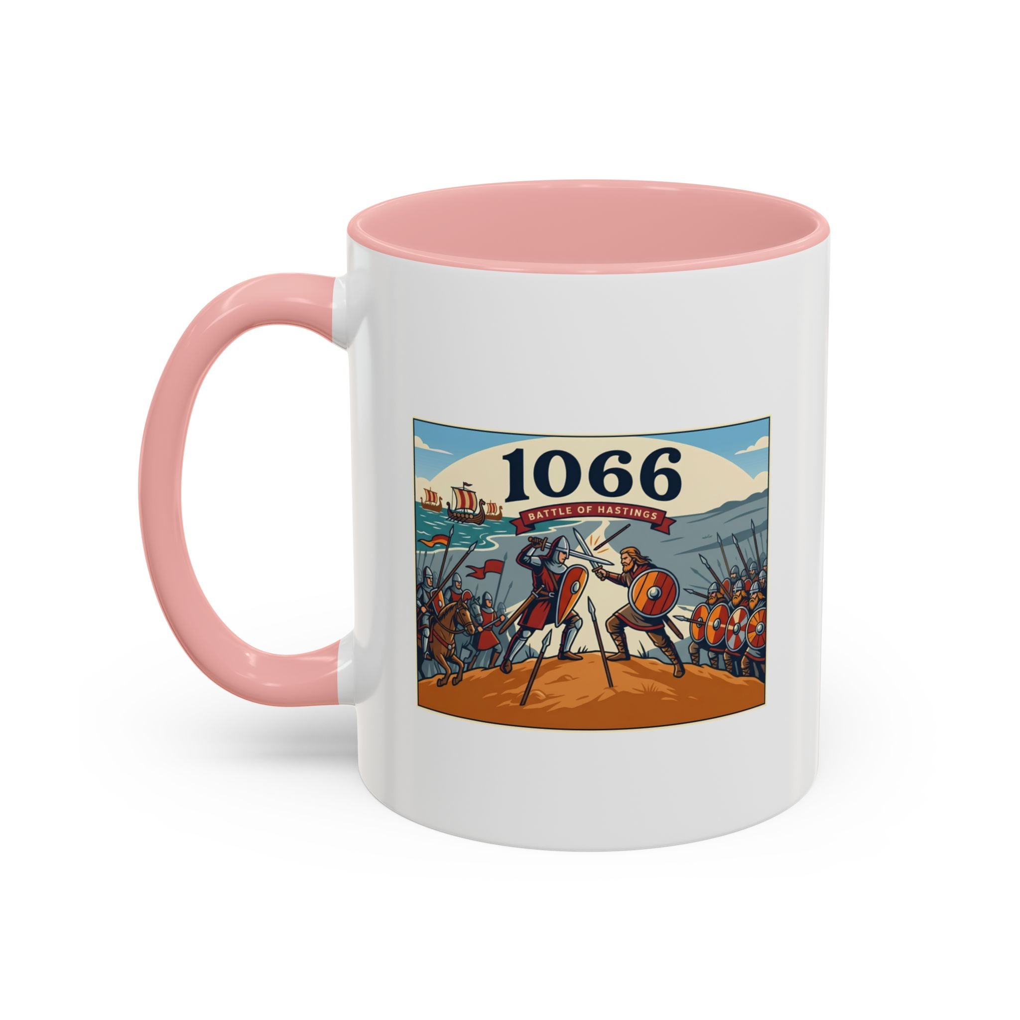 1066 Battle Coffee Mug — Medieval Norman Conquest Design — End of an Era — 11oz