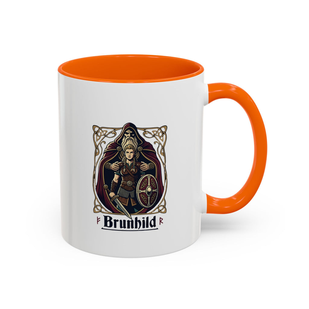 Brunhild Viking Shieldmaiden Coffee Mug | Norse Warrior Accent Mug – 11oz