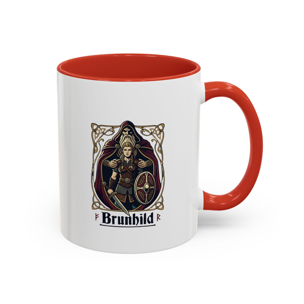 Brunhild Viking Shieldmaiden Coffee Mug | Norse Warrior Accent Mug – 11oz