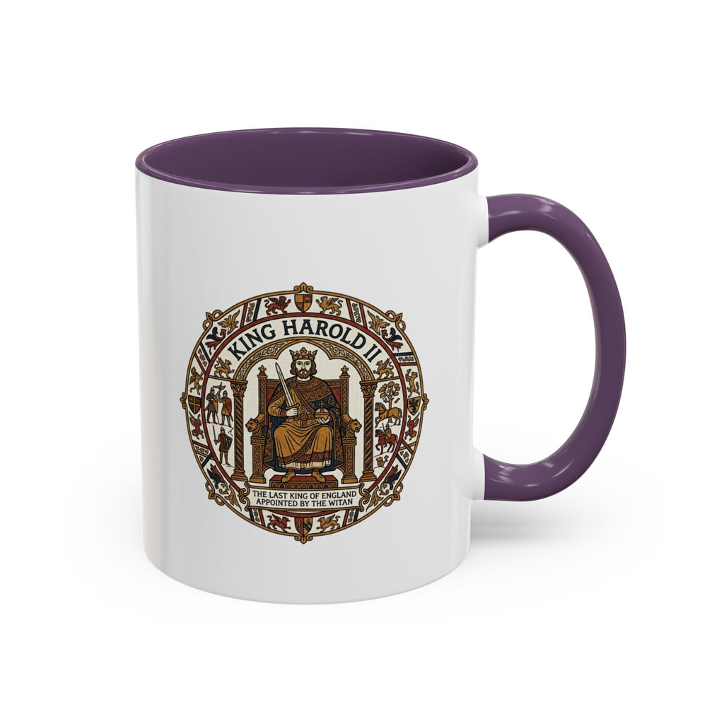 King Harold II Crest Mug — Bayeux Tapestry Medieval Coffee Cup (11oz)