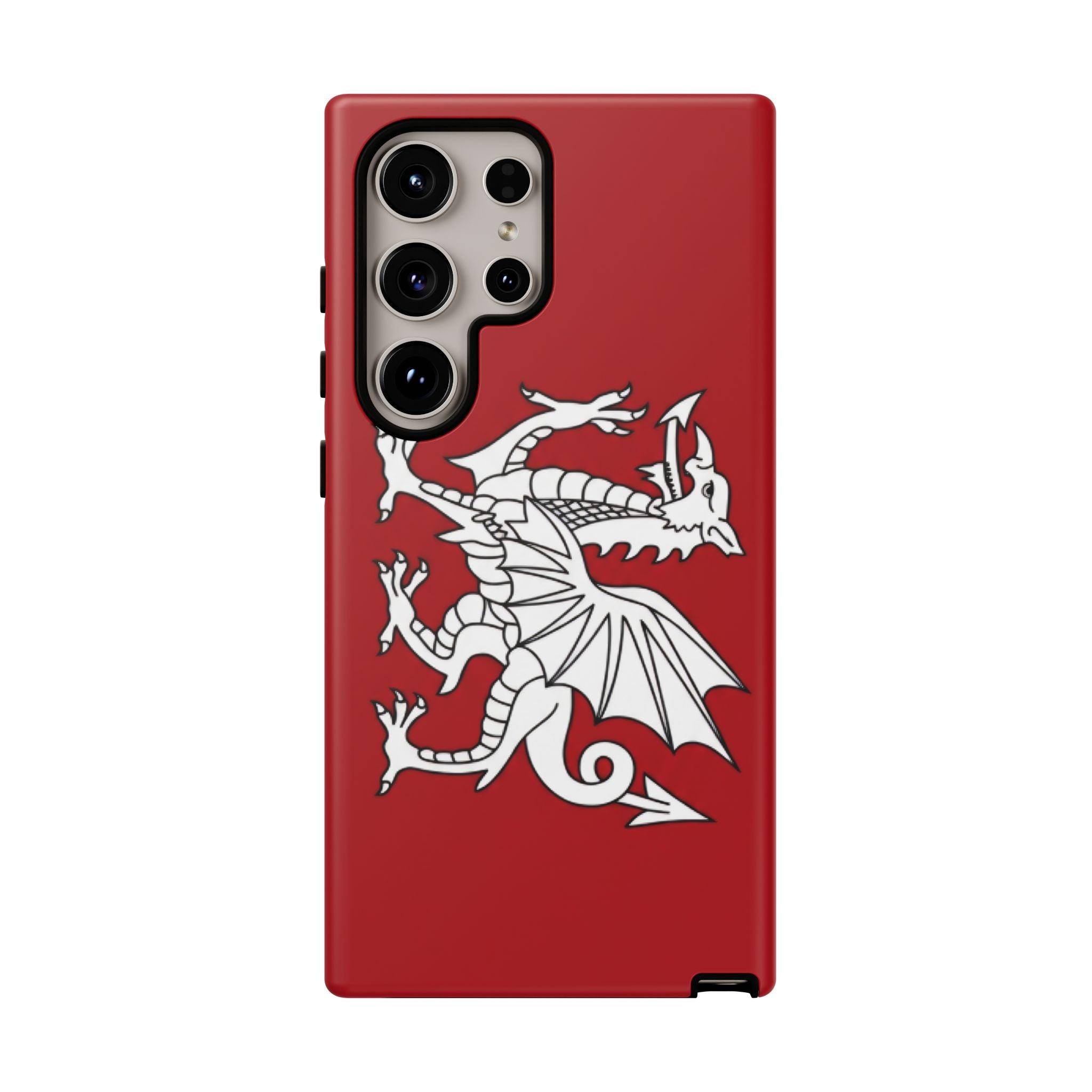 White Wessex Dragon Phone Case — Anglo-Saxon Emblem Phone Cover